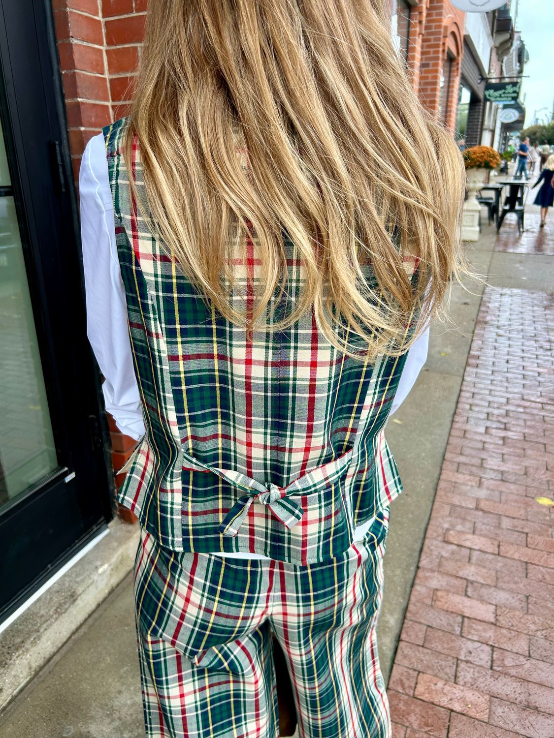 Ivy Jane Tartan Plaid Vest, Hunter