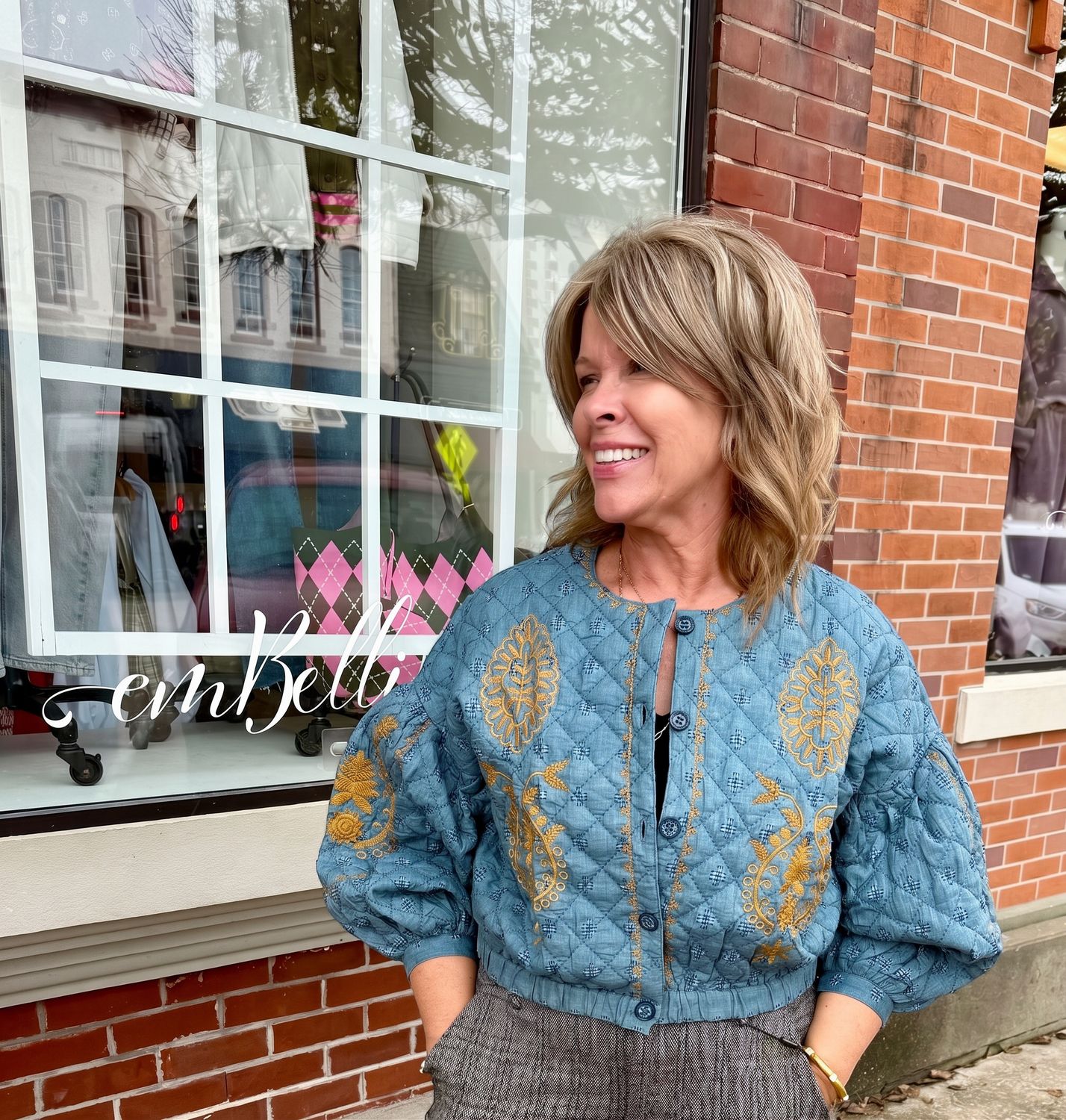 Ivy Jane Embroidered Quilted Jacket