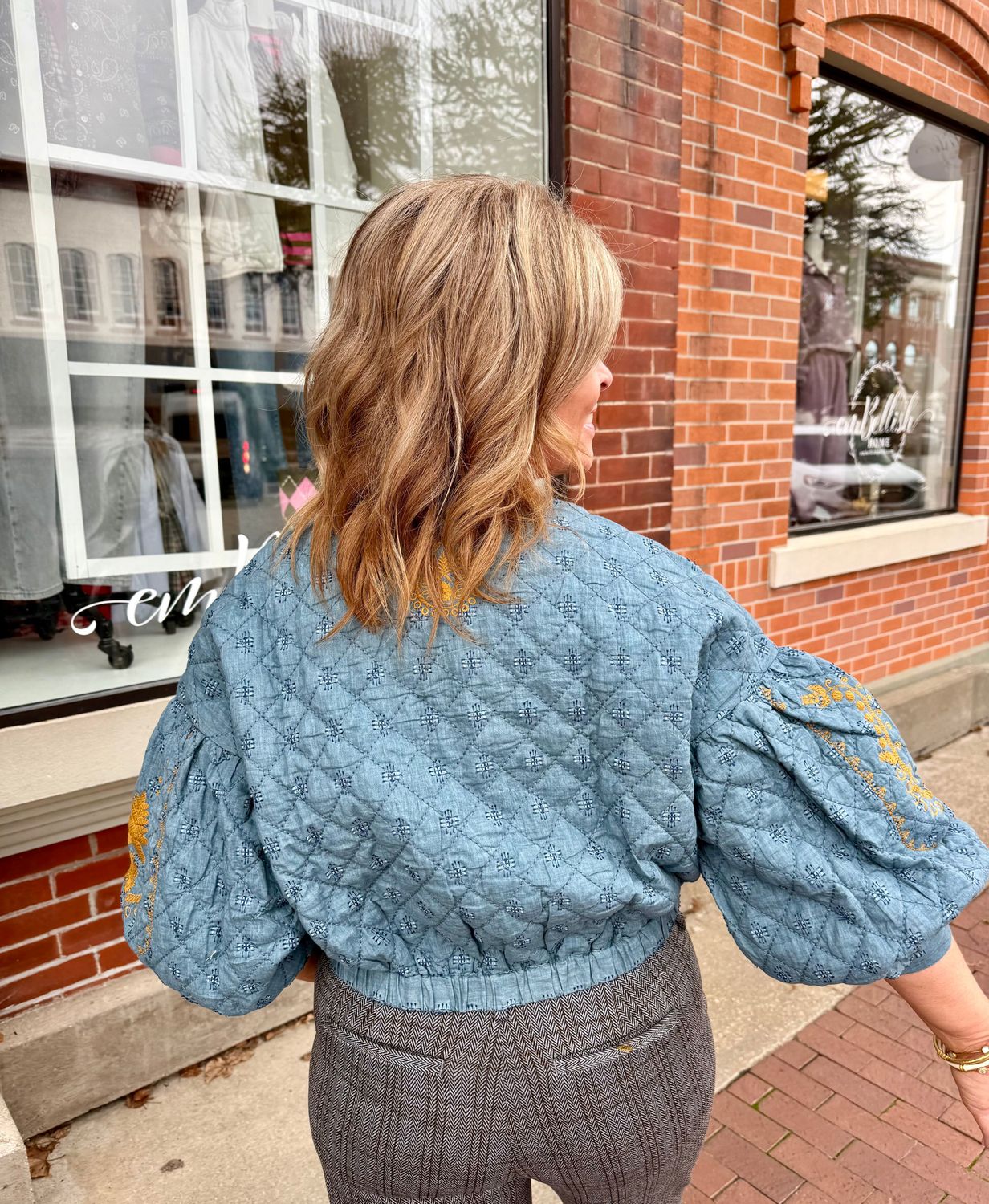 Ivy Jane Embroidered Quilted Jacket
