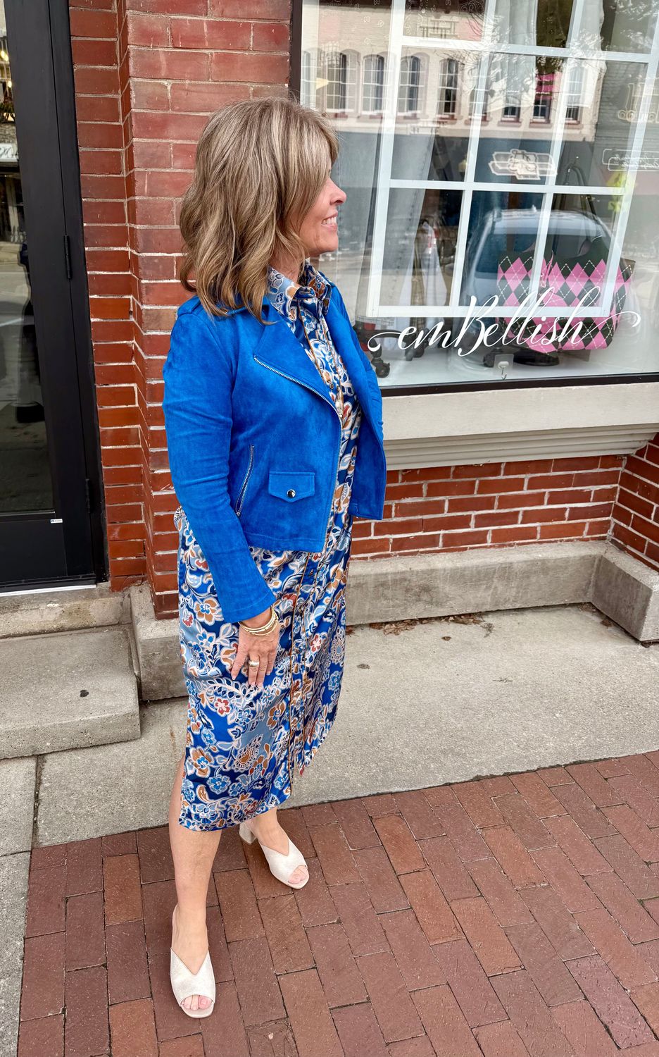 Uncle Frank Satin Floral Dress
