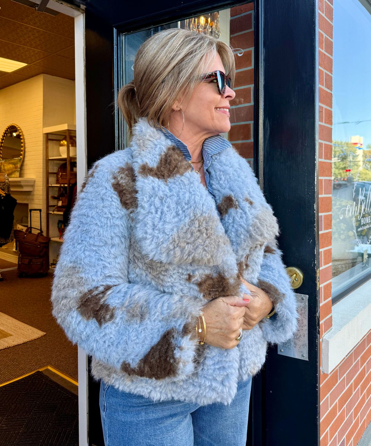 Ivy Jane Curly Pony Faux Fur Jacket