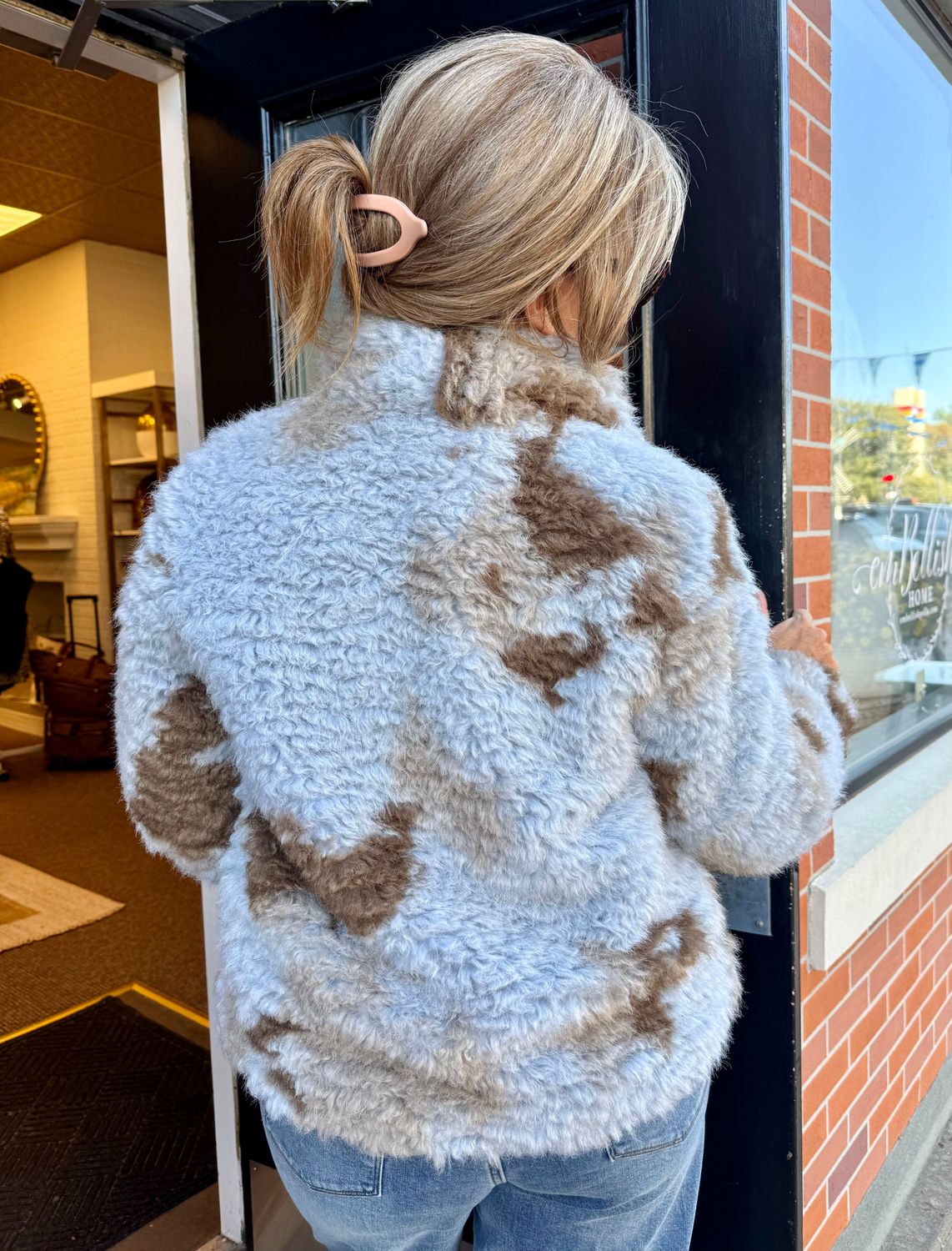 Ivy Jane Curly Pony Faux Fur Jacket