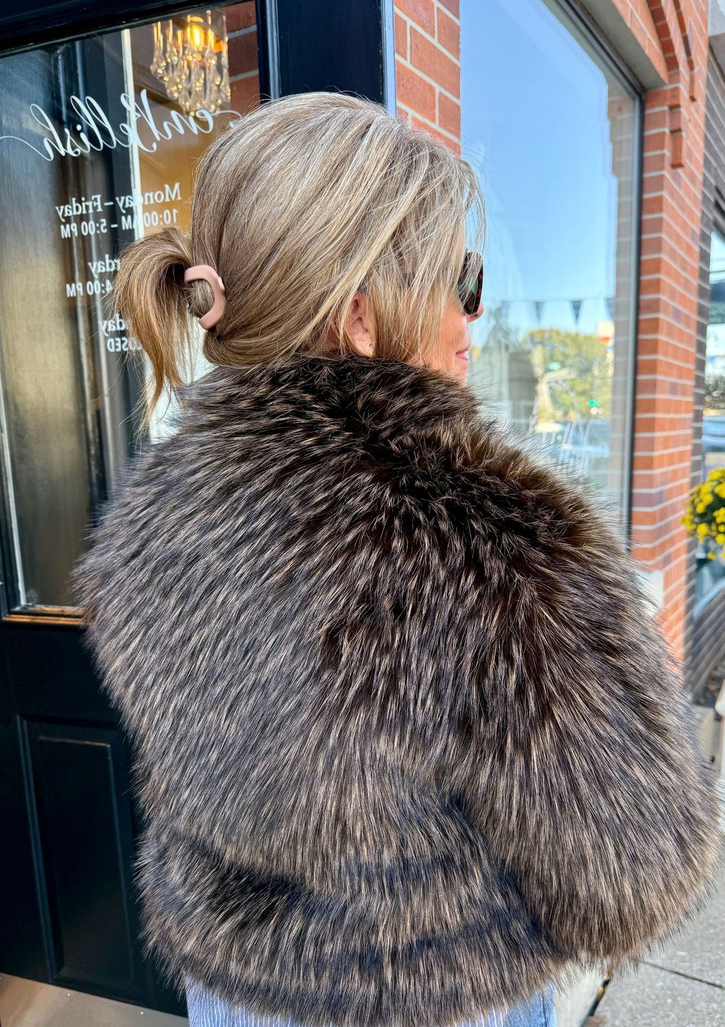 Ivy Jane Rock Star Faux Fur Jacket
