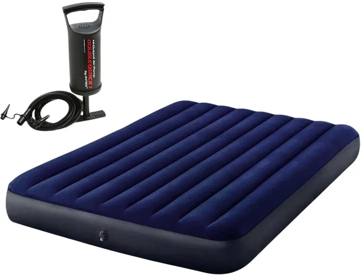 Materac dmuchany Intex 203 x 152 x 25 cm z pompką
