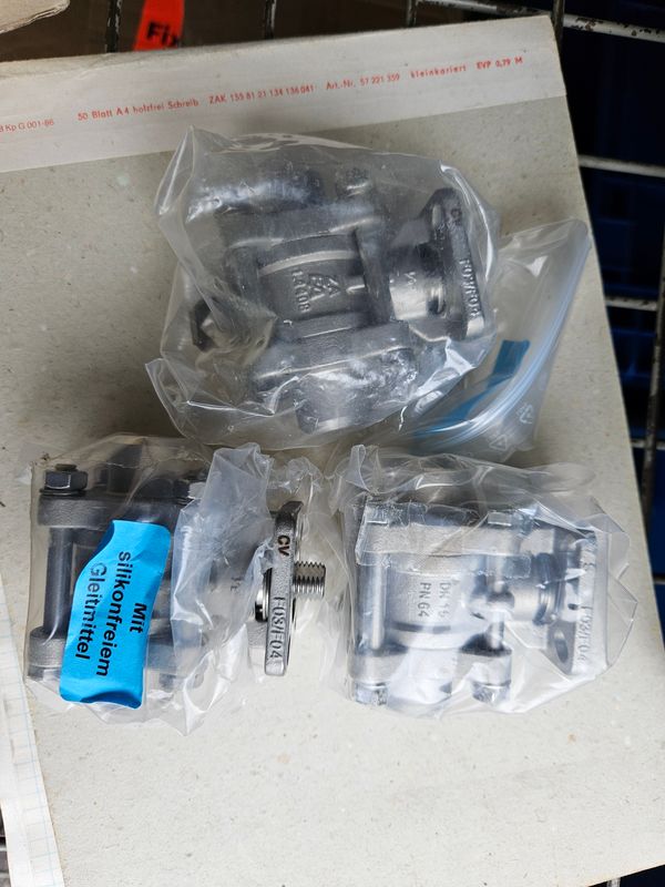 Kugelhahn DN15, PN64, 1.4408/ PTFE, Anwschweißende/ für pneu. Antrieb