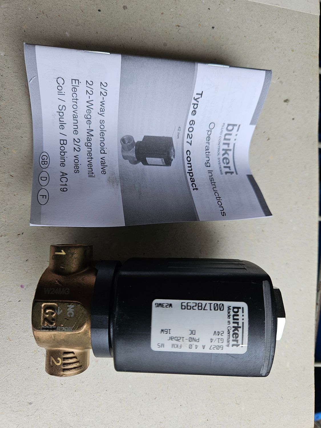 Bürkert 6027 2/2-Wegeventil