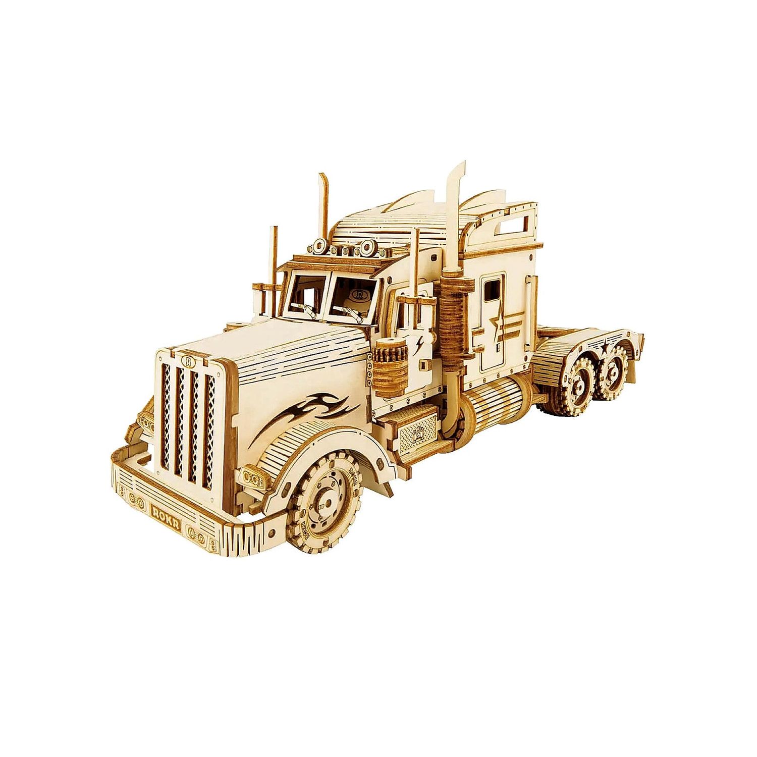 3D Laser Cut Wooden Puzzle: Truck