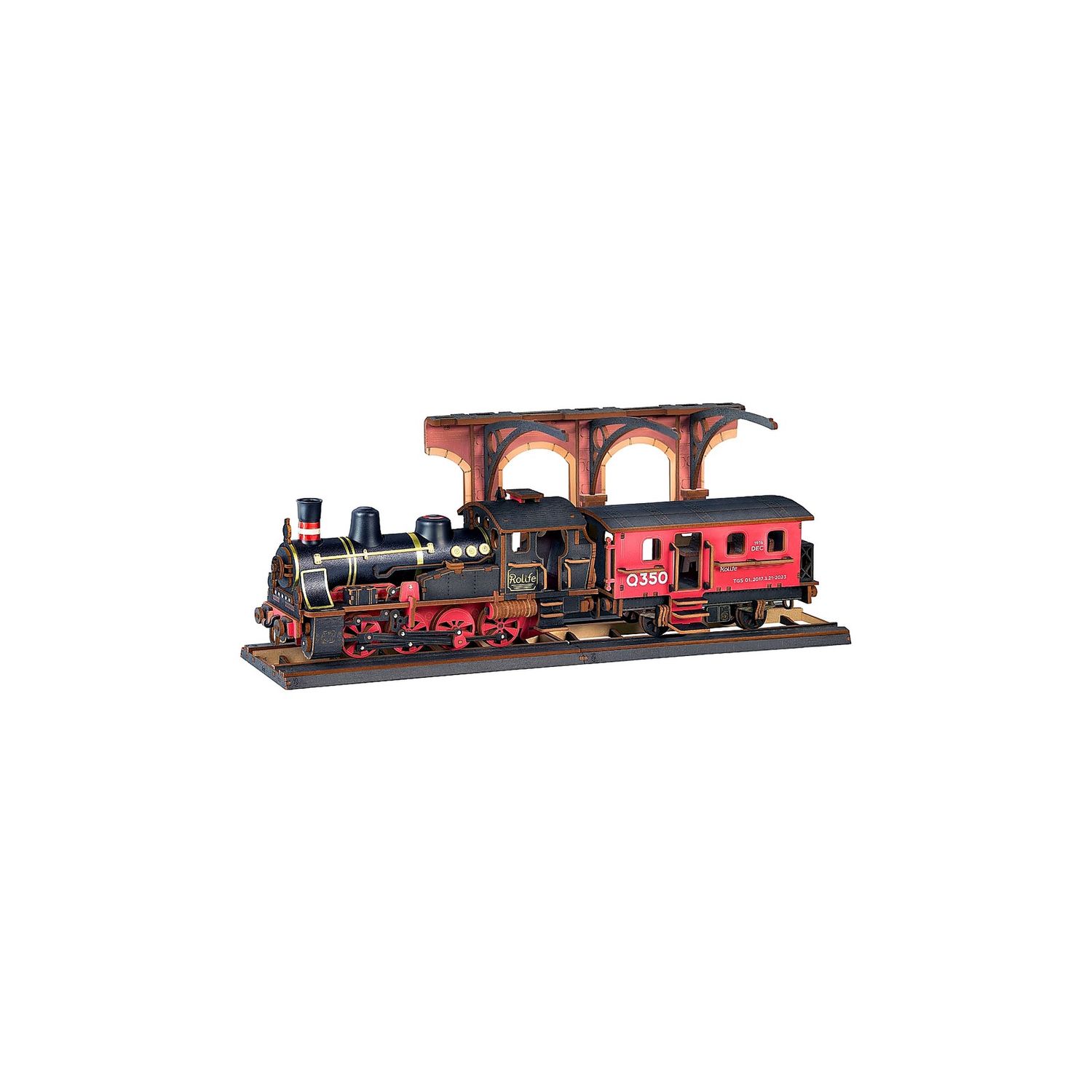 DIY Wooden Puzzle: Steam Journey