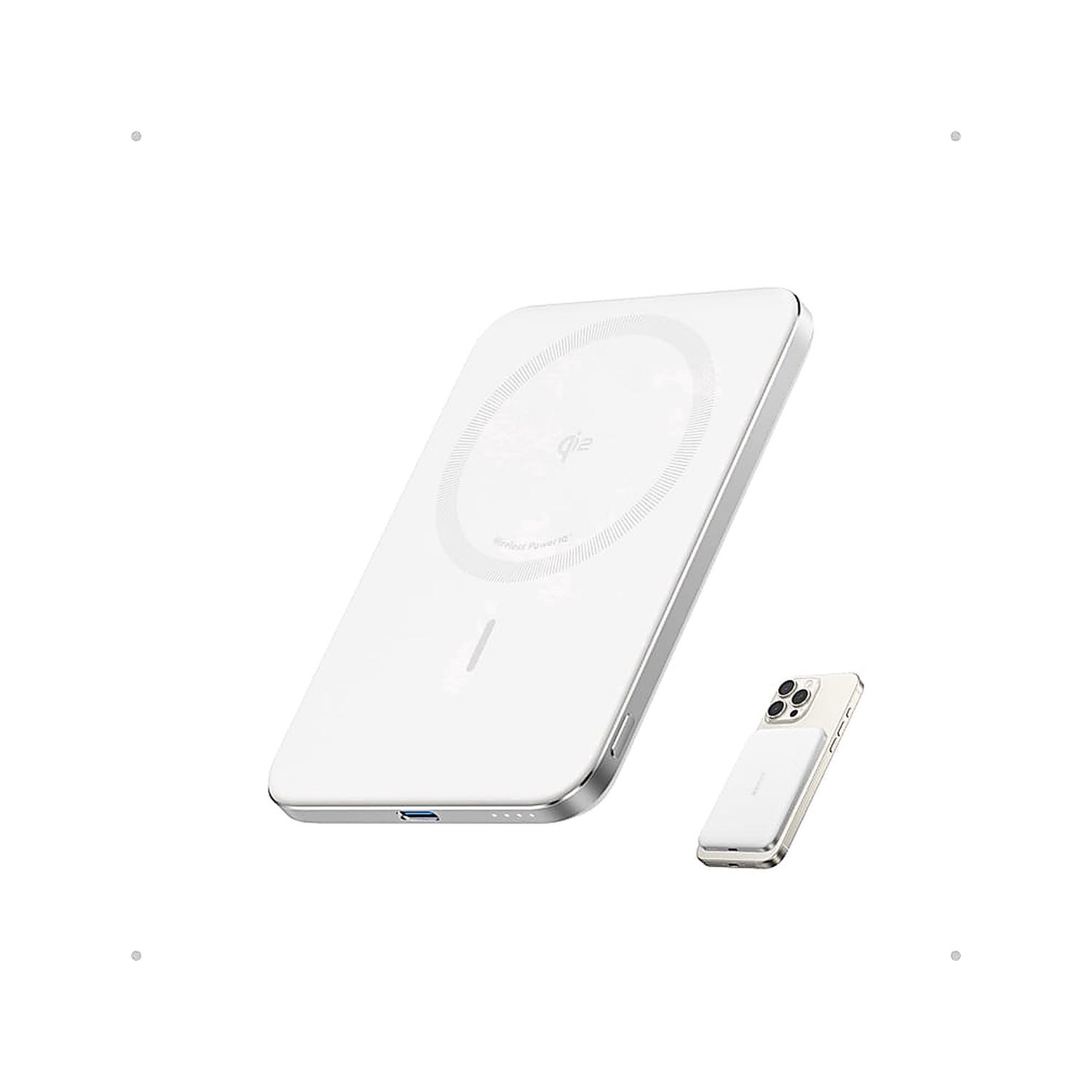 MagSafe Compatible Power Bank 5000mAh White