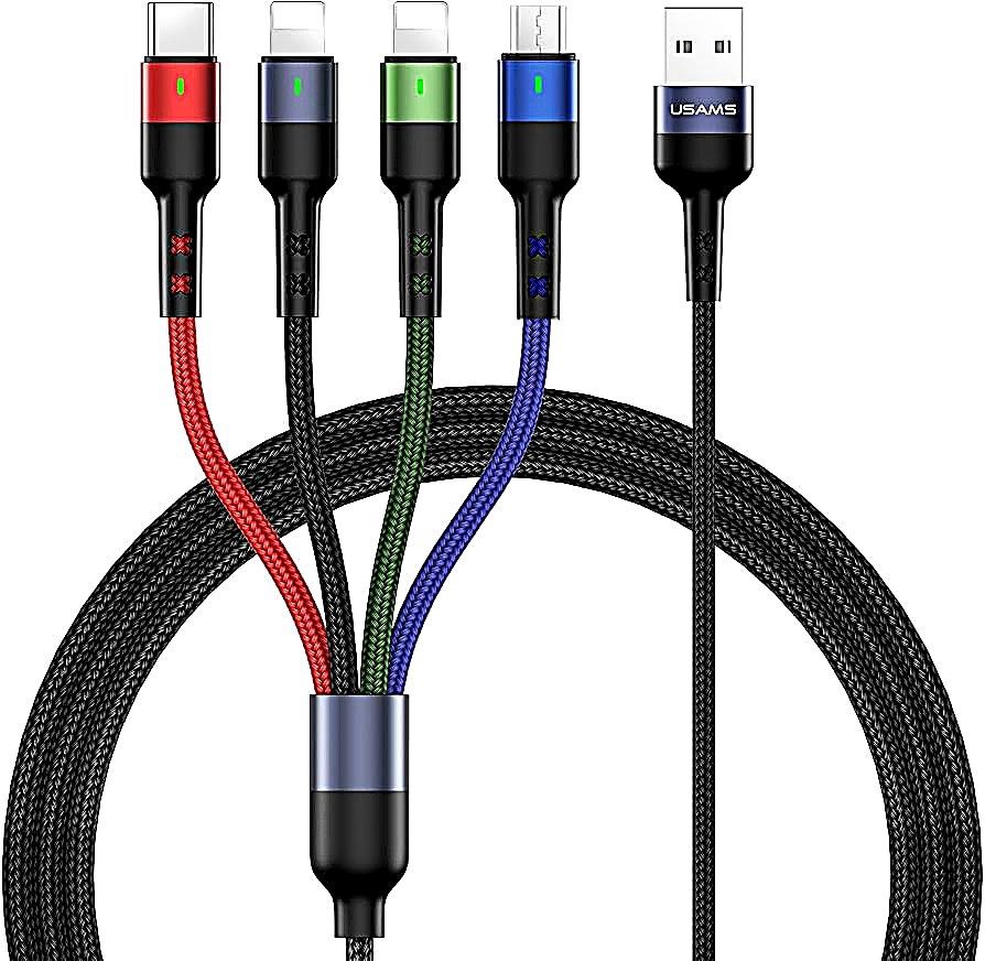 5ft 4in1 Braided Cable in Retail Box