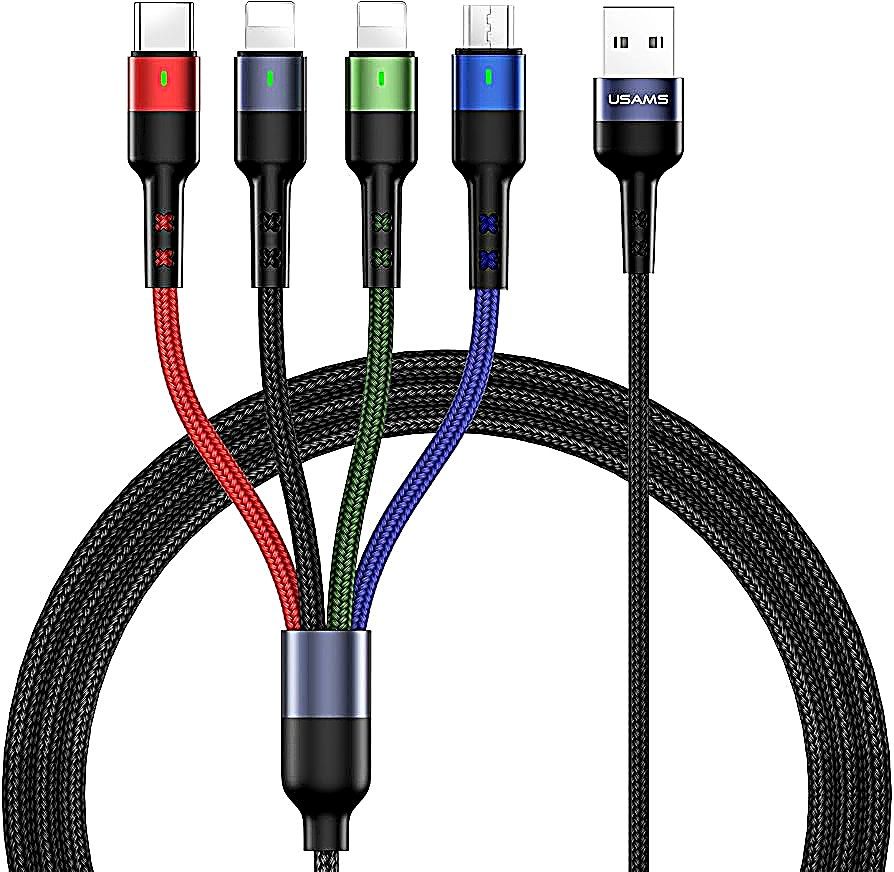 5ft 4in1 Braided Cable in Retail Box