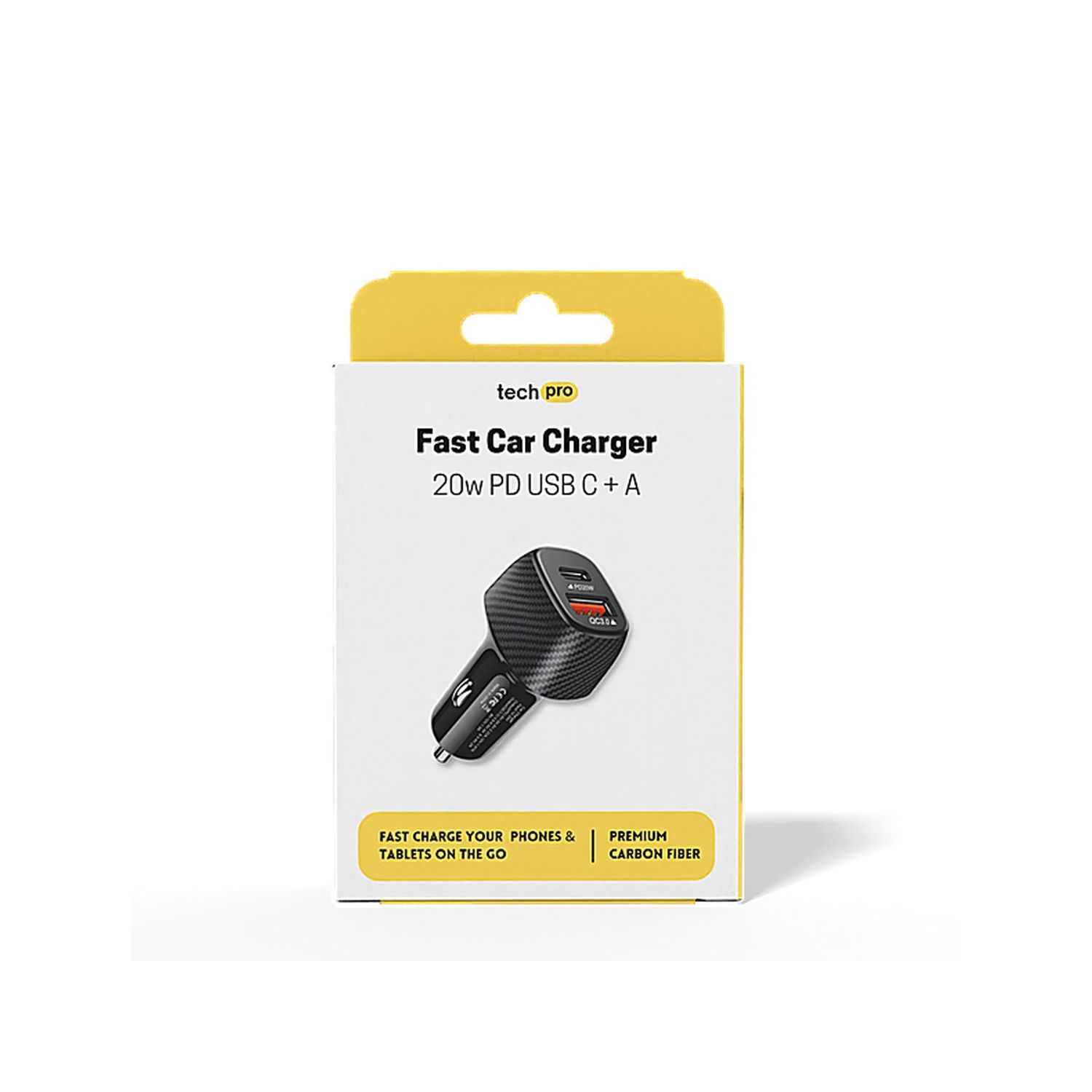 60w PD Superfast USB C + A Car Charger