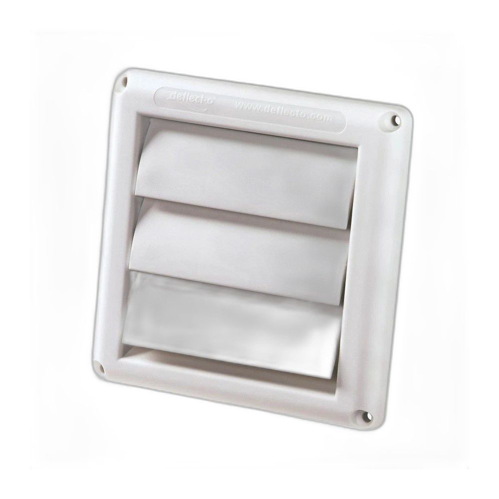 4' DRYER VENT PLASTIC HOOD WHT
