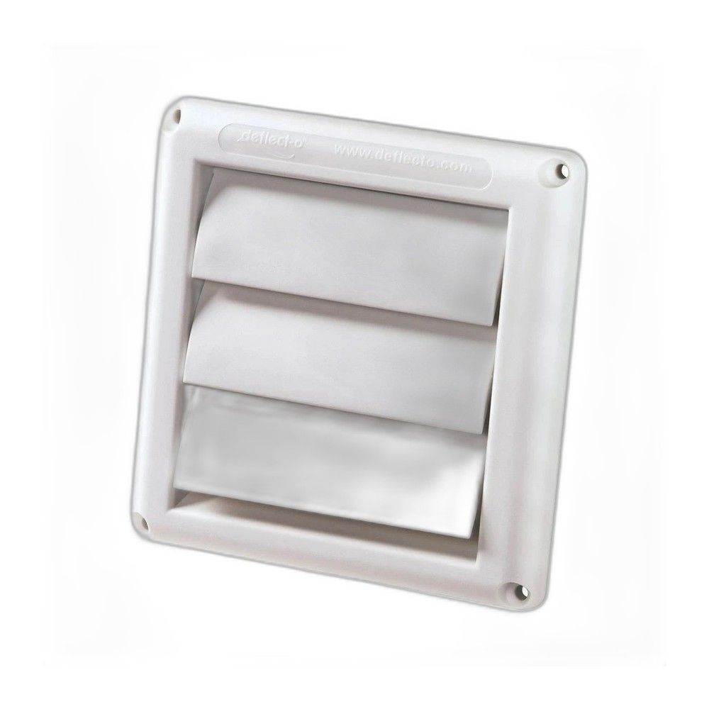 4' DRYER VENT PLASTIC HOOD WHT
