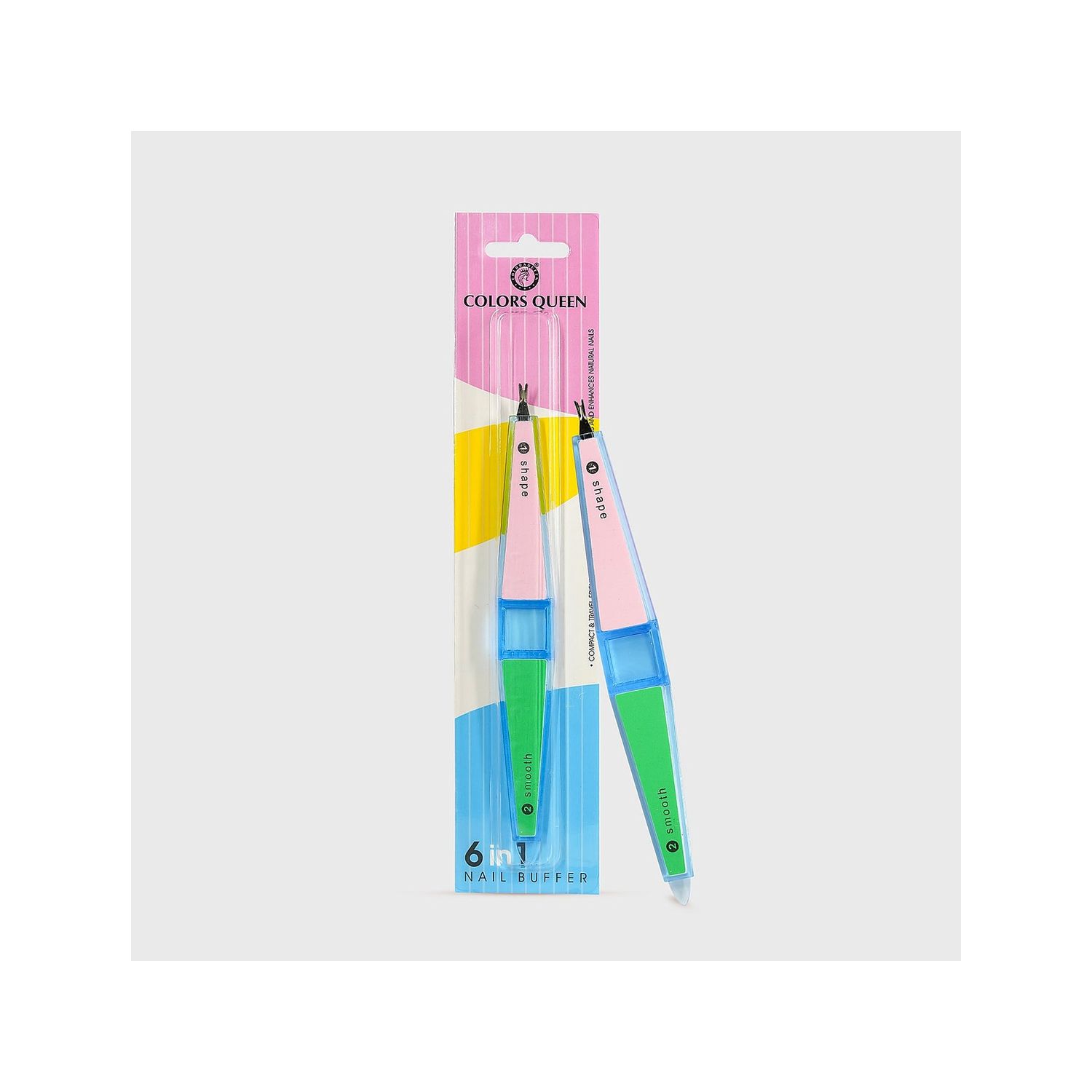 6 in 1 Nail Buffer- Assorted Colors
