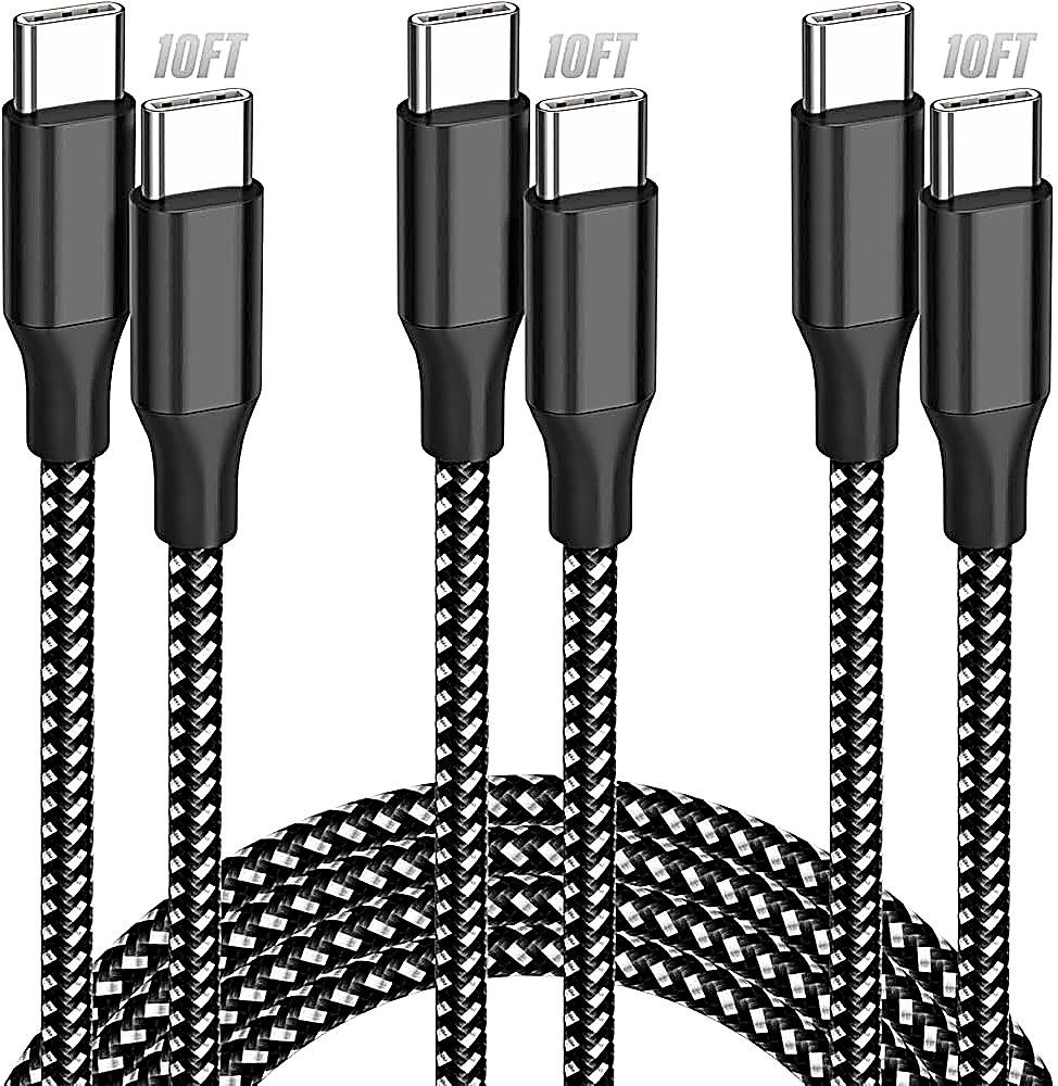 10ft USB-C to USB-C Cable Braided in Hang Tags