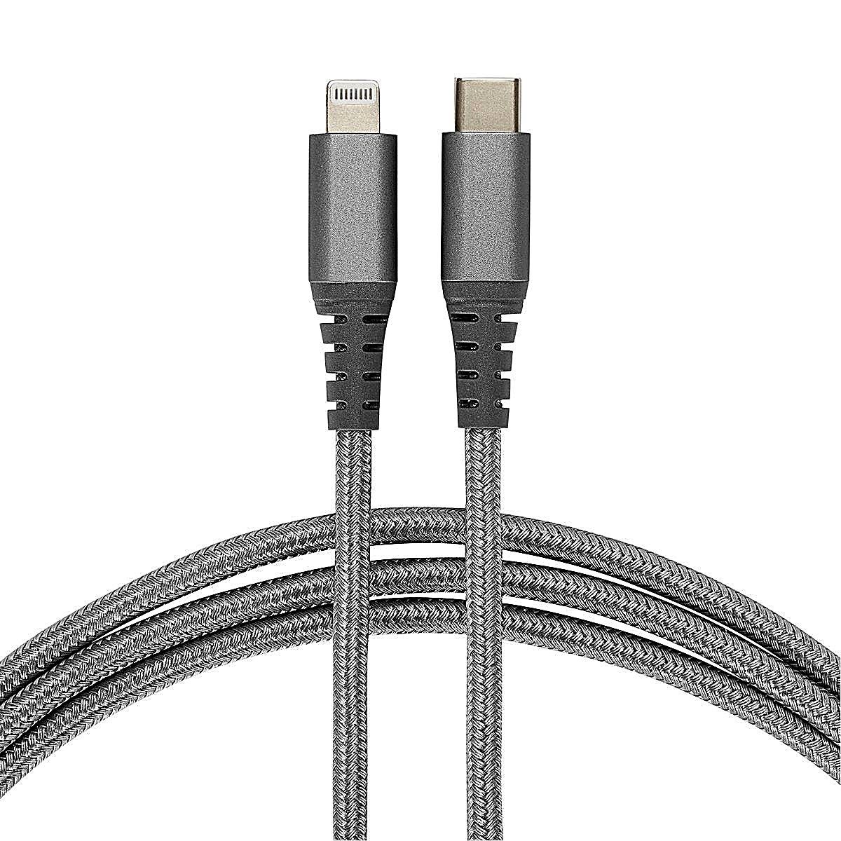 6ft USB-C to Lightning Cable Braided in Retail Box