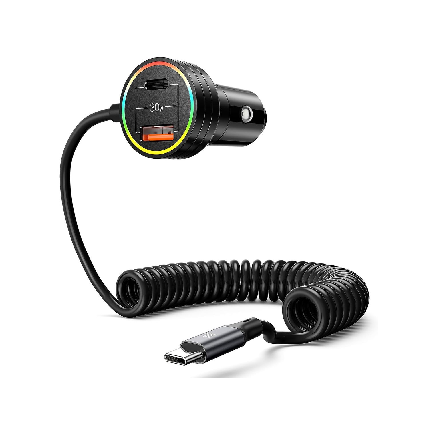 60W PD Superfast USB-C + A Car Charger
