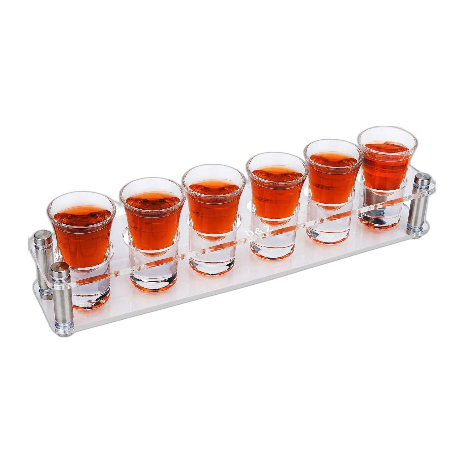 Mixt Shots Barware Set - Clear Acrylic - Includes 6 Shot Gla