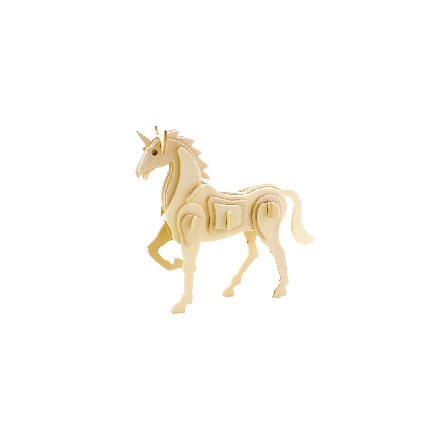 3D Wooden Puzzle: Unicorn