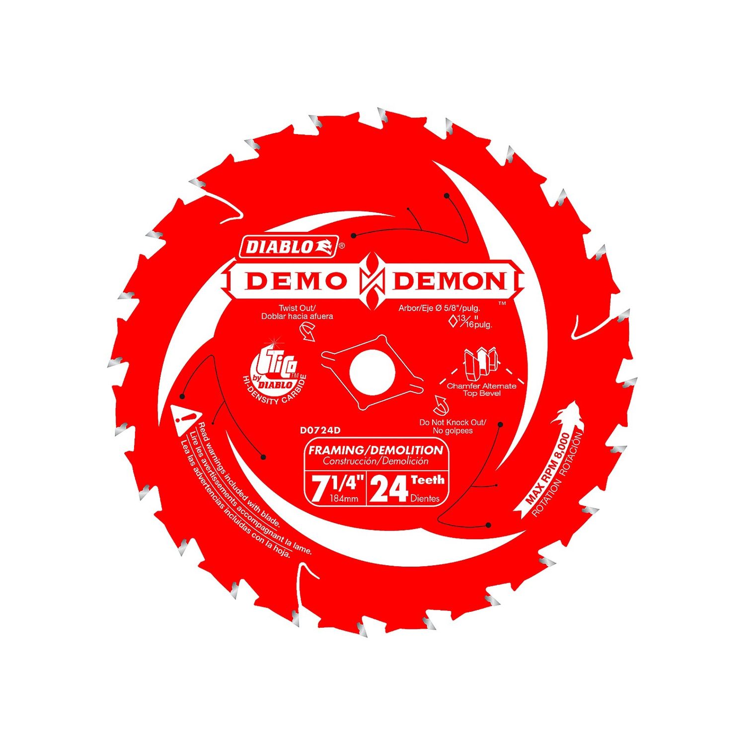 7-1/4"X24TH BULK DEMO DEMON