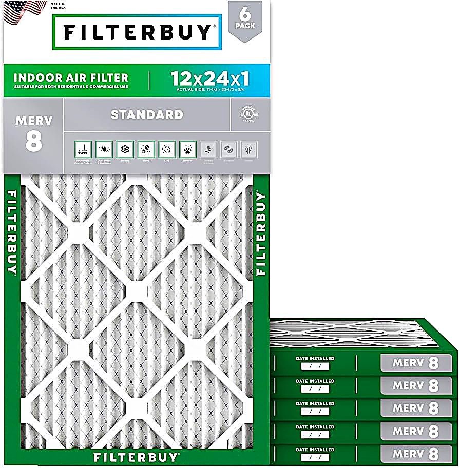 12x24x1 pleated merv 8