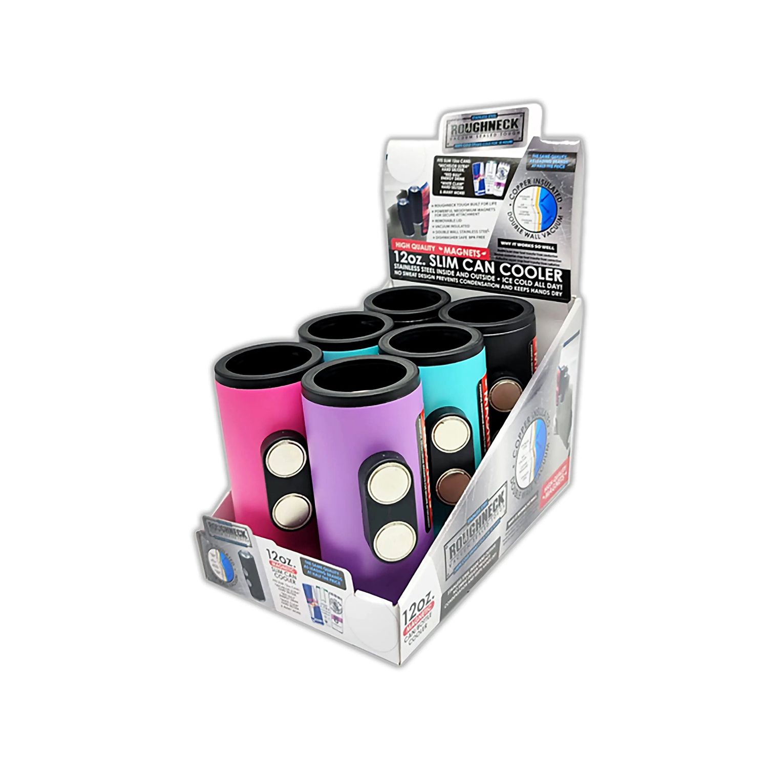 Magnetic Metal Insulated Slim Can Cooler