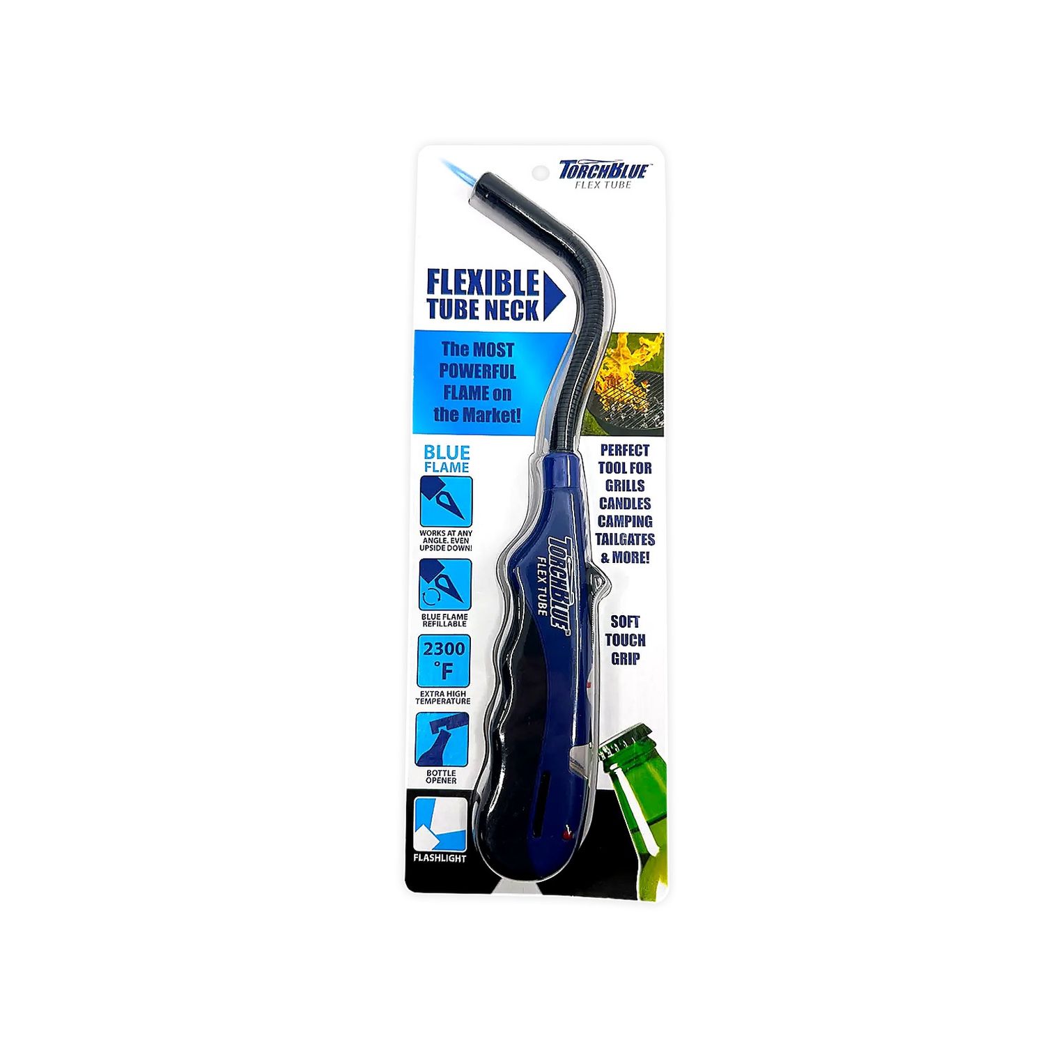 Torch Blue Flexible Tube Neck Lighter