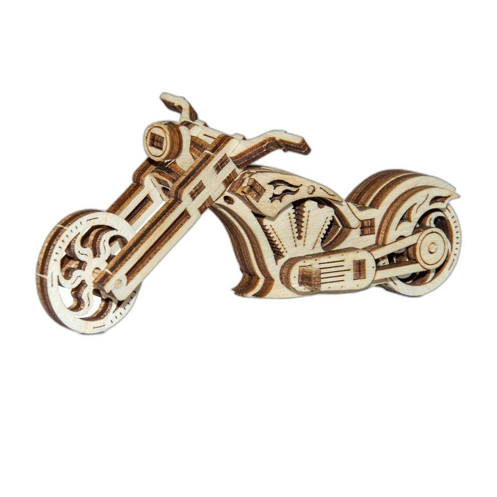 3D Wooden Puzzle: Motor Bike