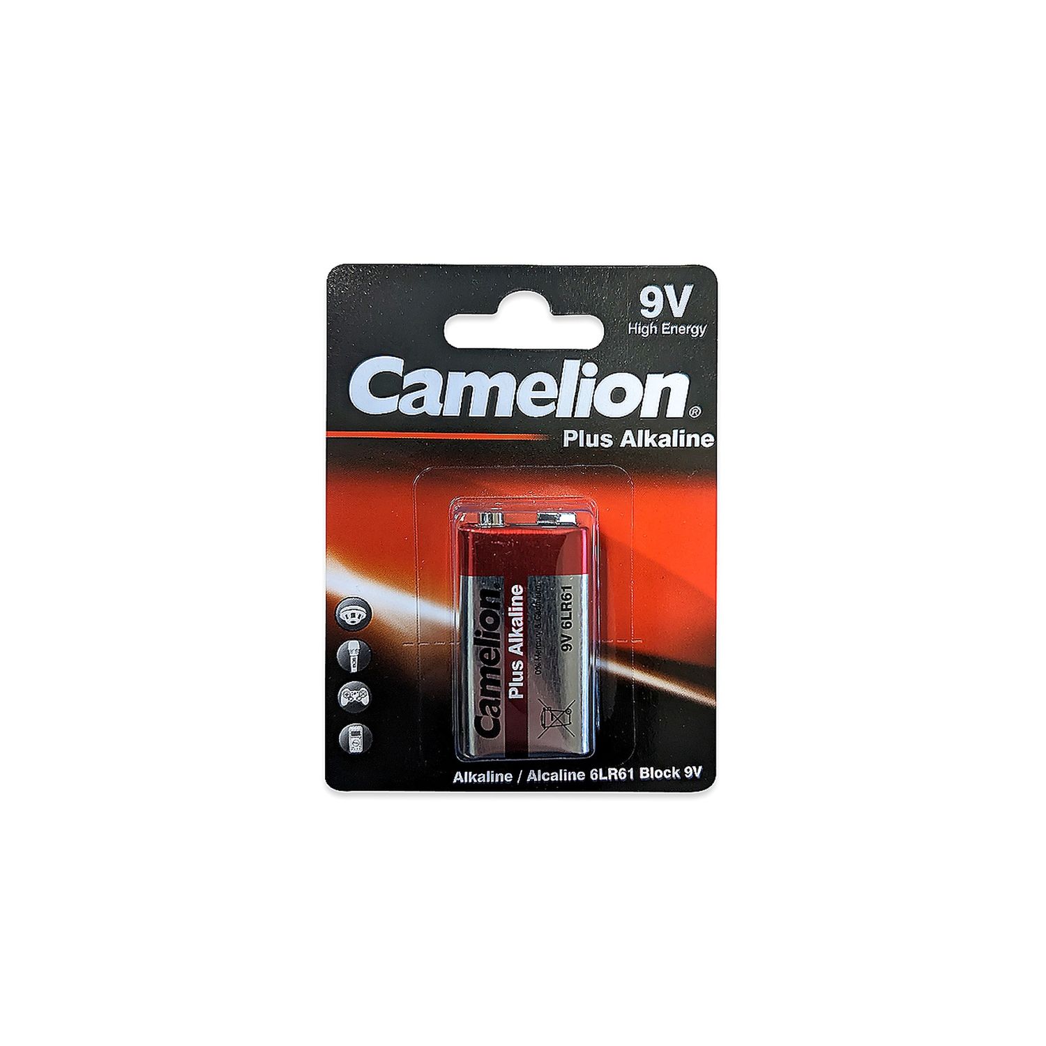 Camelion 9 Volt Plus Alkaline Blister Pack of 1