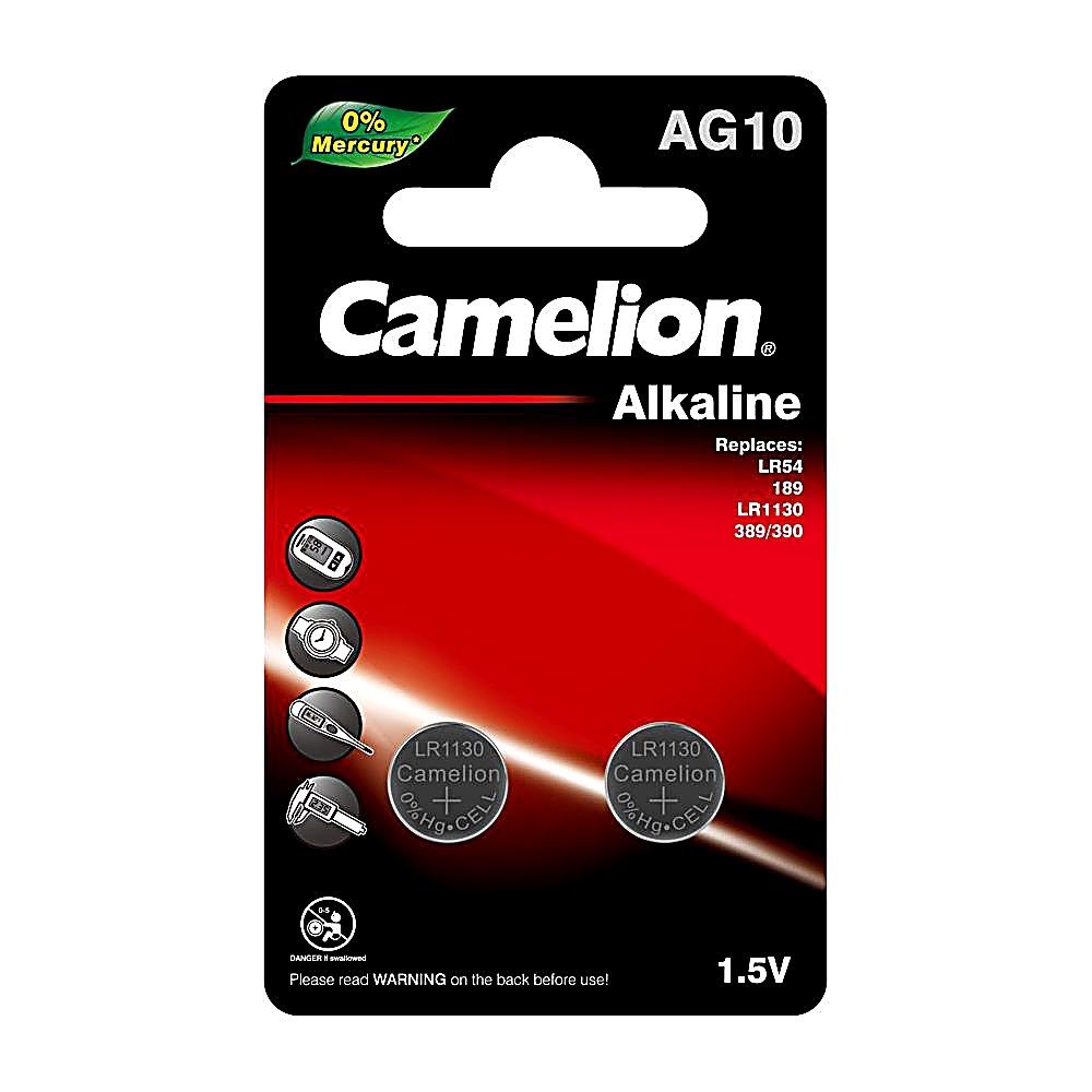 Camelion AG10 / 389 / LR1130 1.5V Button Cell Battery