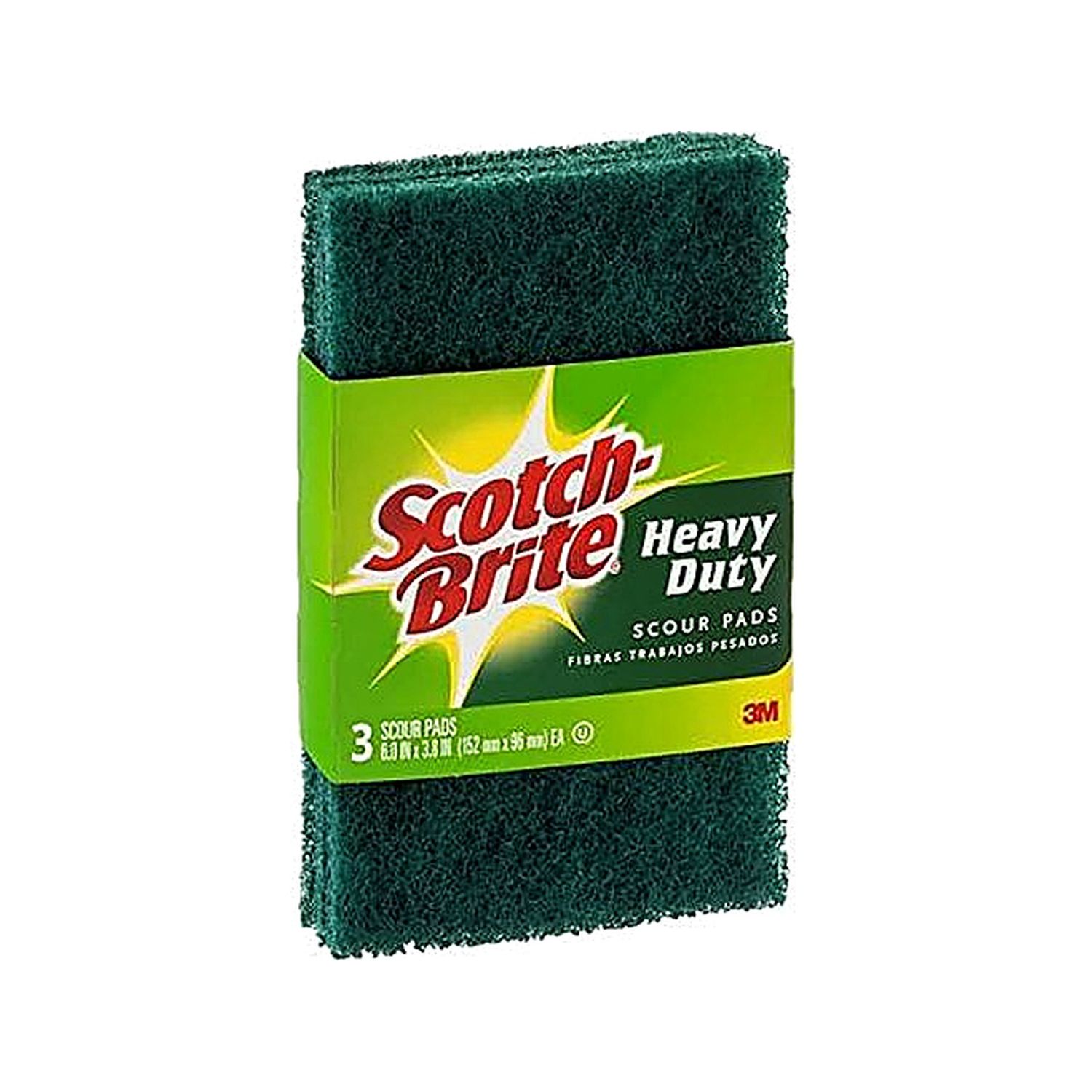 Heavy Duty Scouring Pads- Green