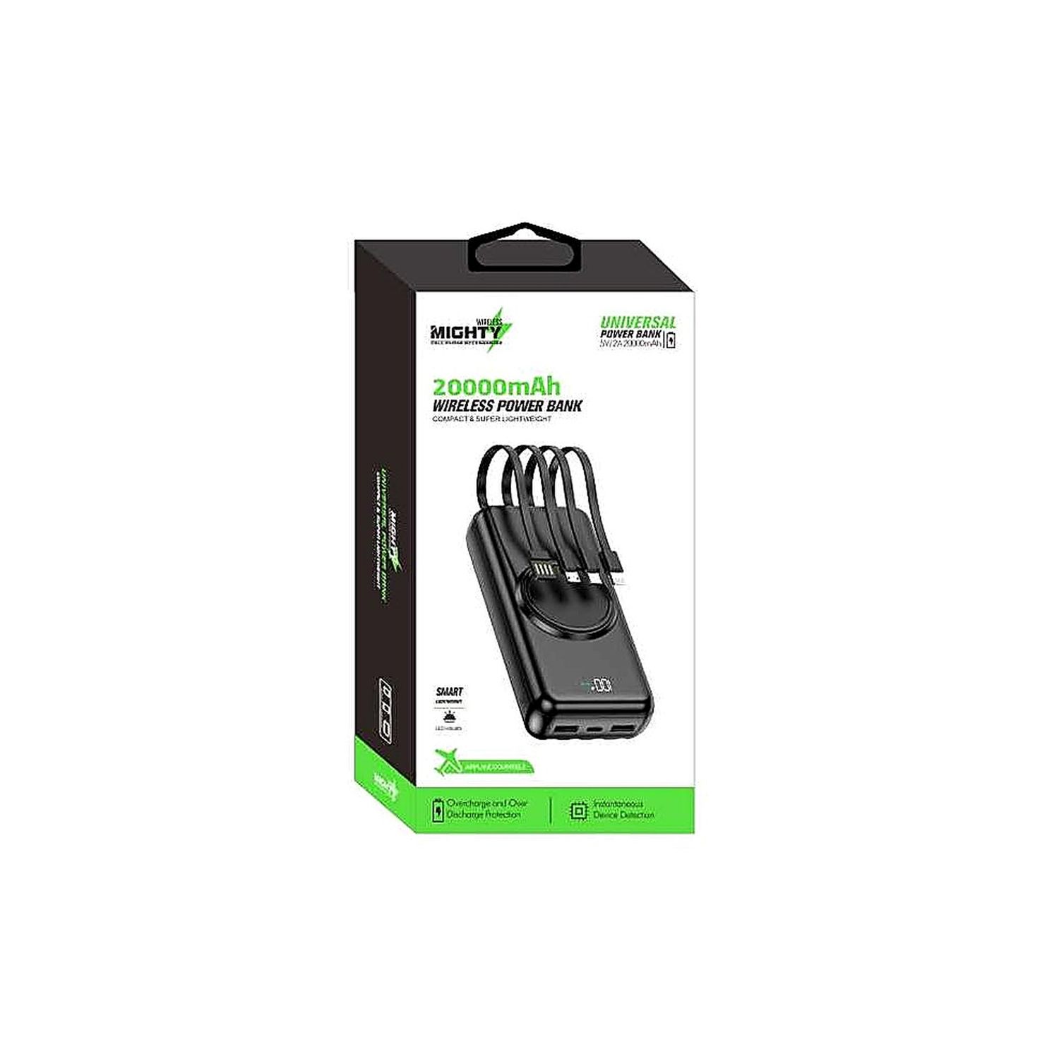 Mighty Dual Charger,3FT Black