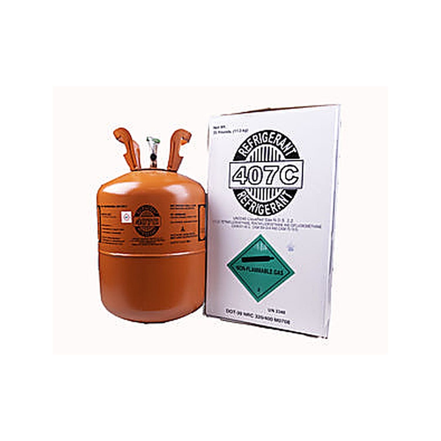 R-407C REFRIGERANT 25 LBS. DISPOSABLE CYLINDER