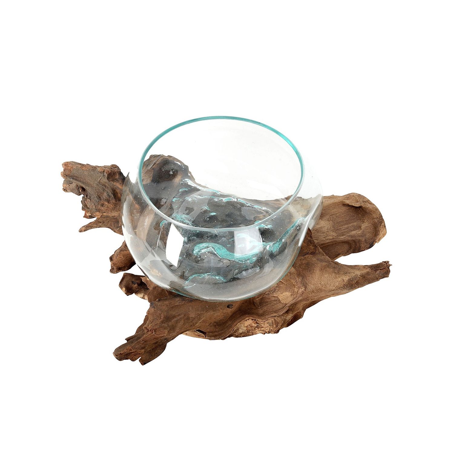 Molten Glass Large Glass Bowl