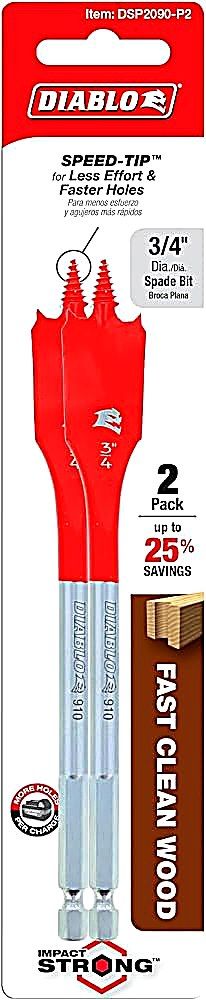 3/4" x 6" Speedemon Spade Bit 2pk