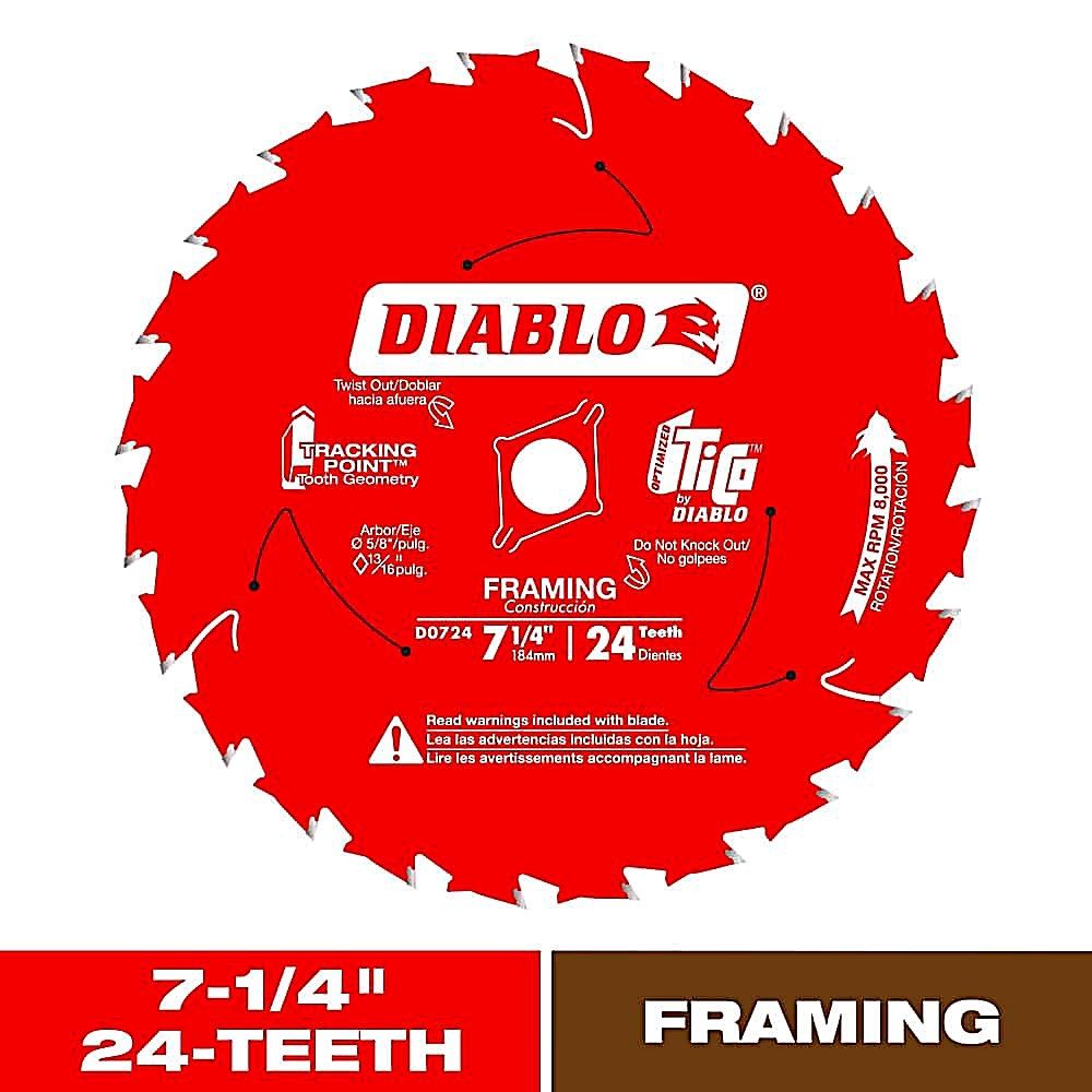 7-1/4"X24TH FRAMING SAW BLADE