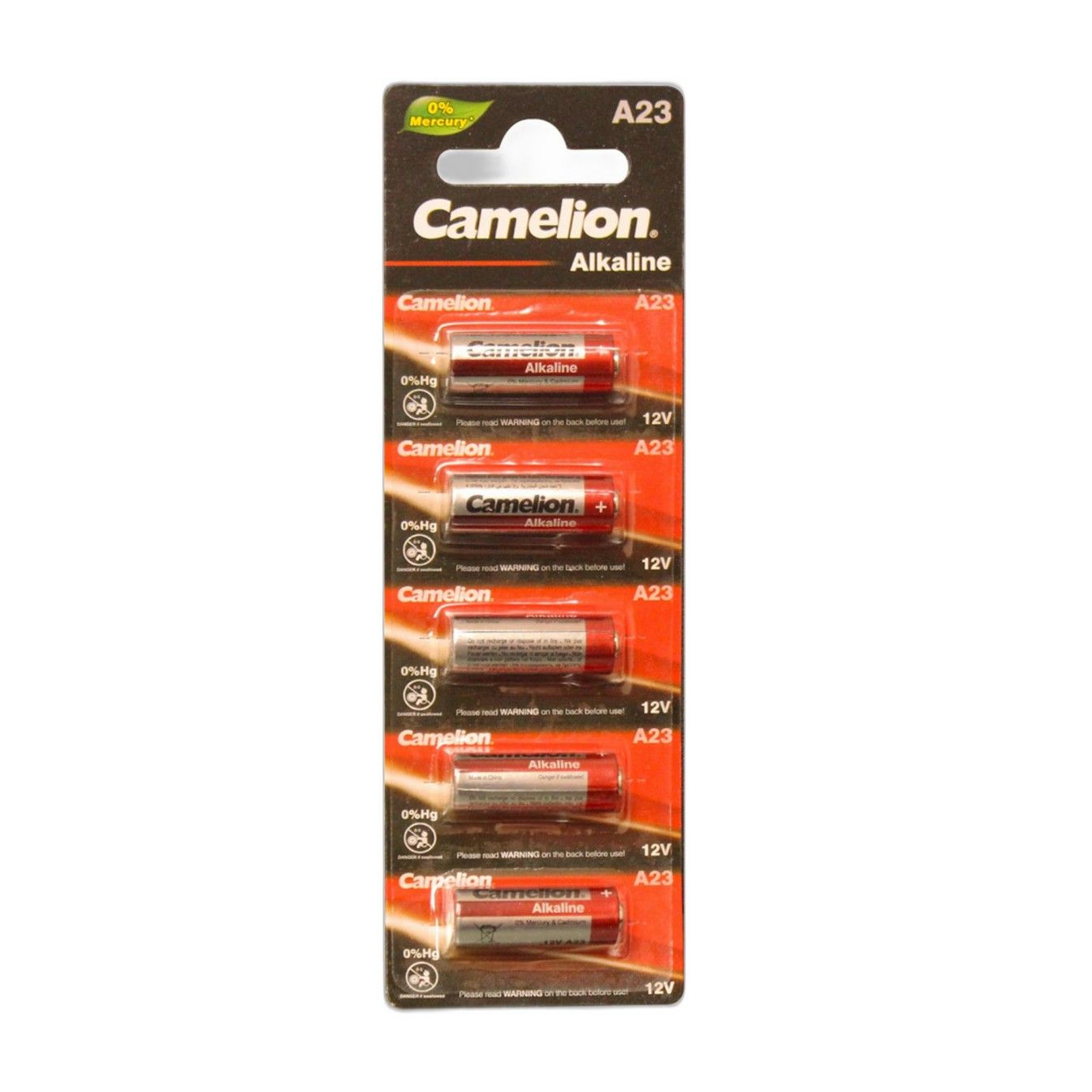 Camelion A23 12V Alkaline Battery 5pk