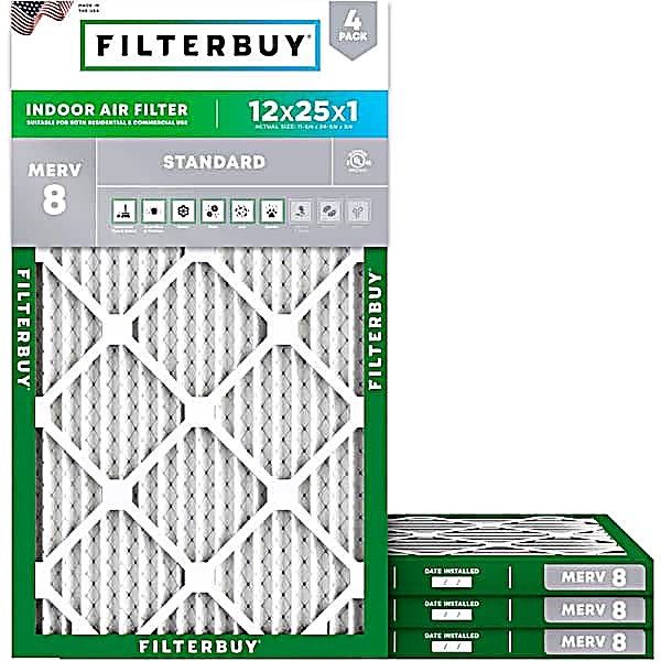 12x25x1 PLEAT MERV 8