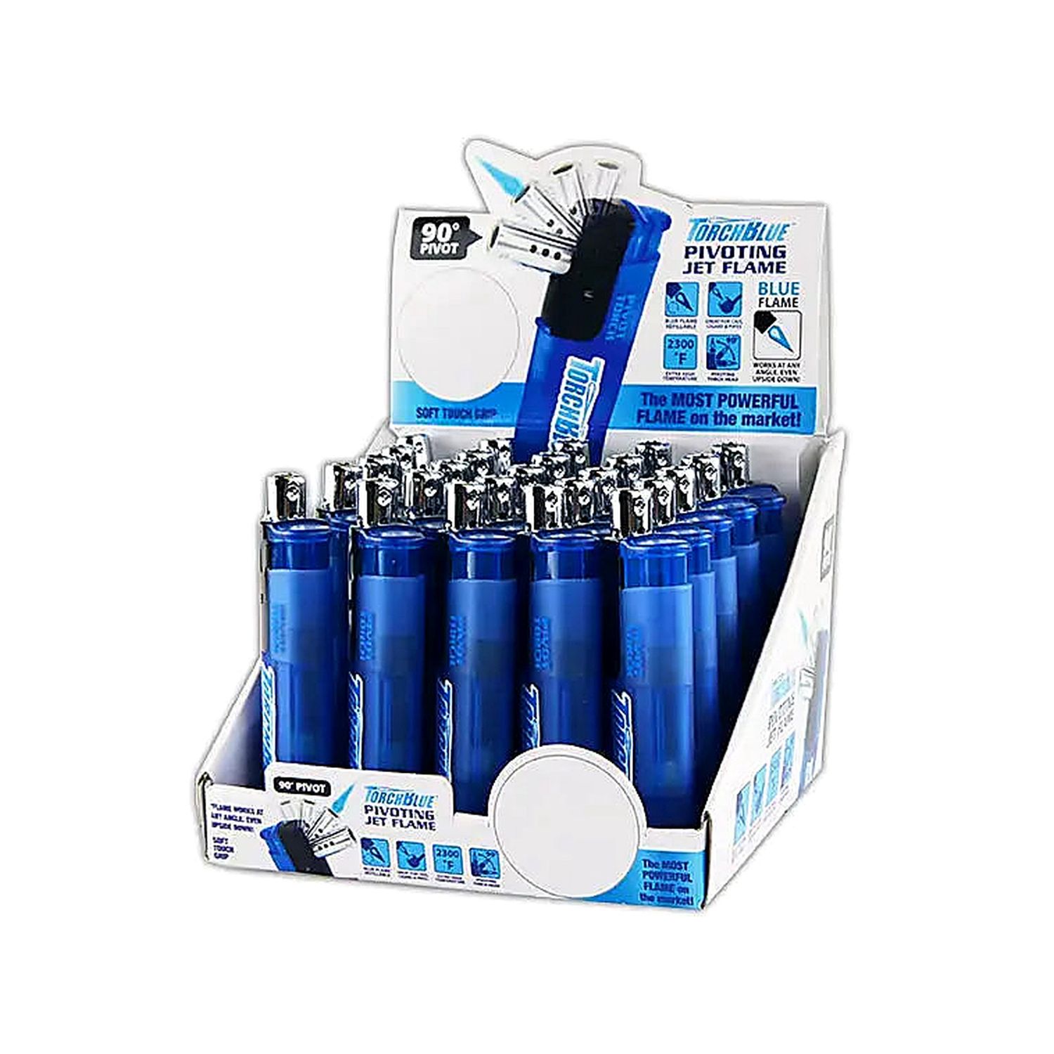 Torch Blue Refillable Pivot Torch Lighter