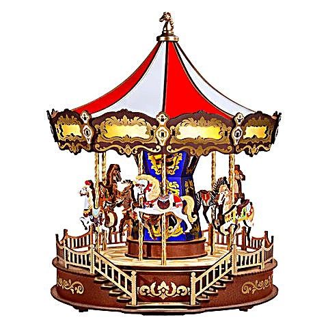 3D Wooden Puzzle: Classic Carousel