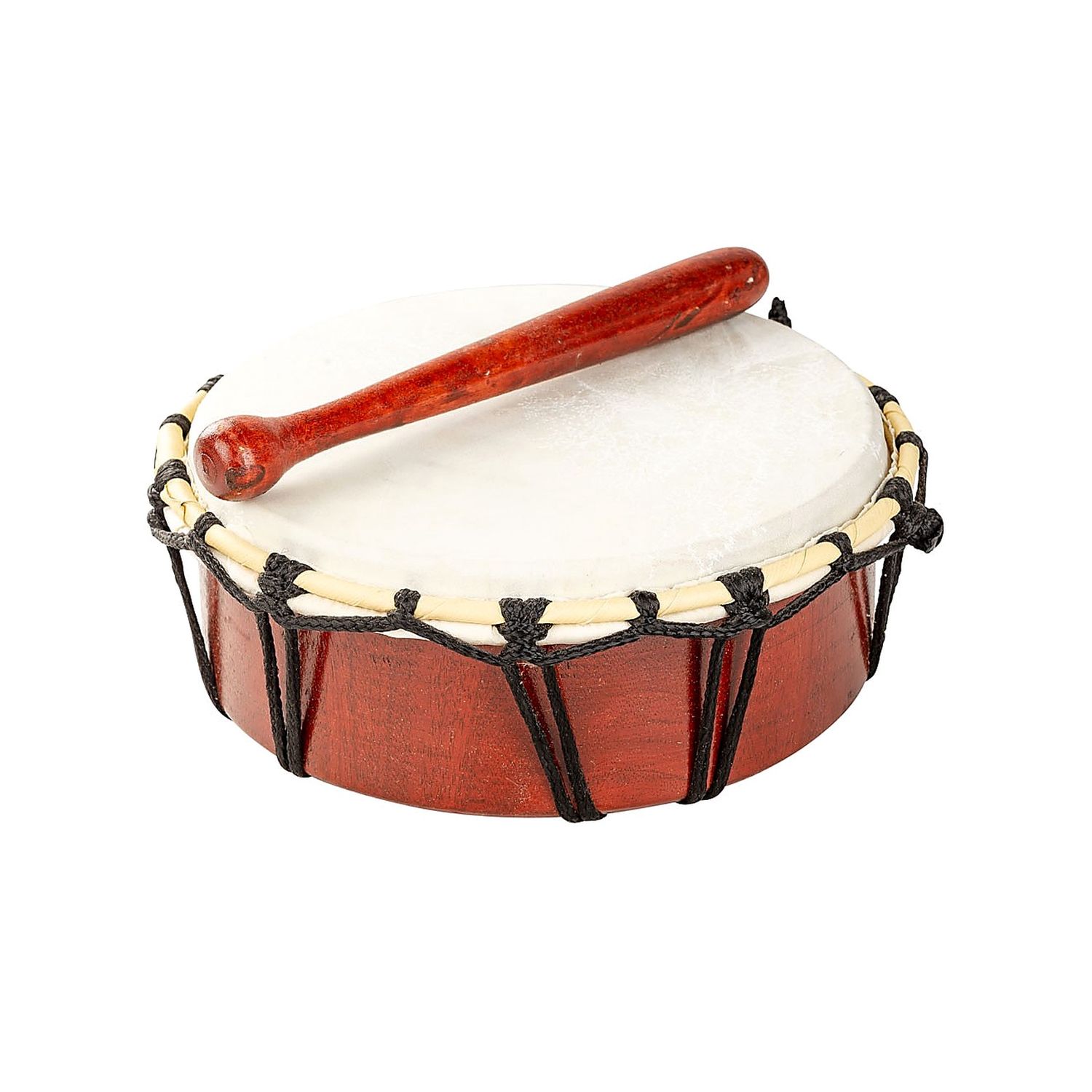 Small Ceremonial Drum With Drumstick