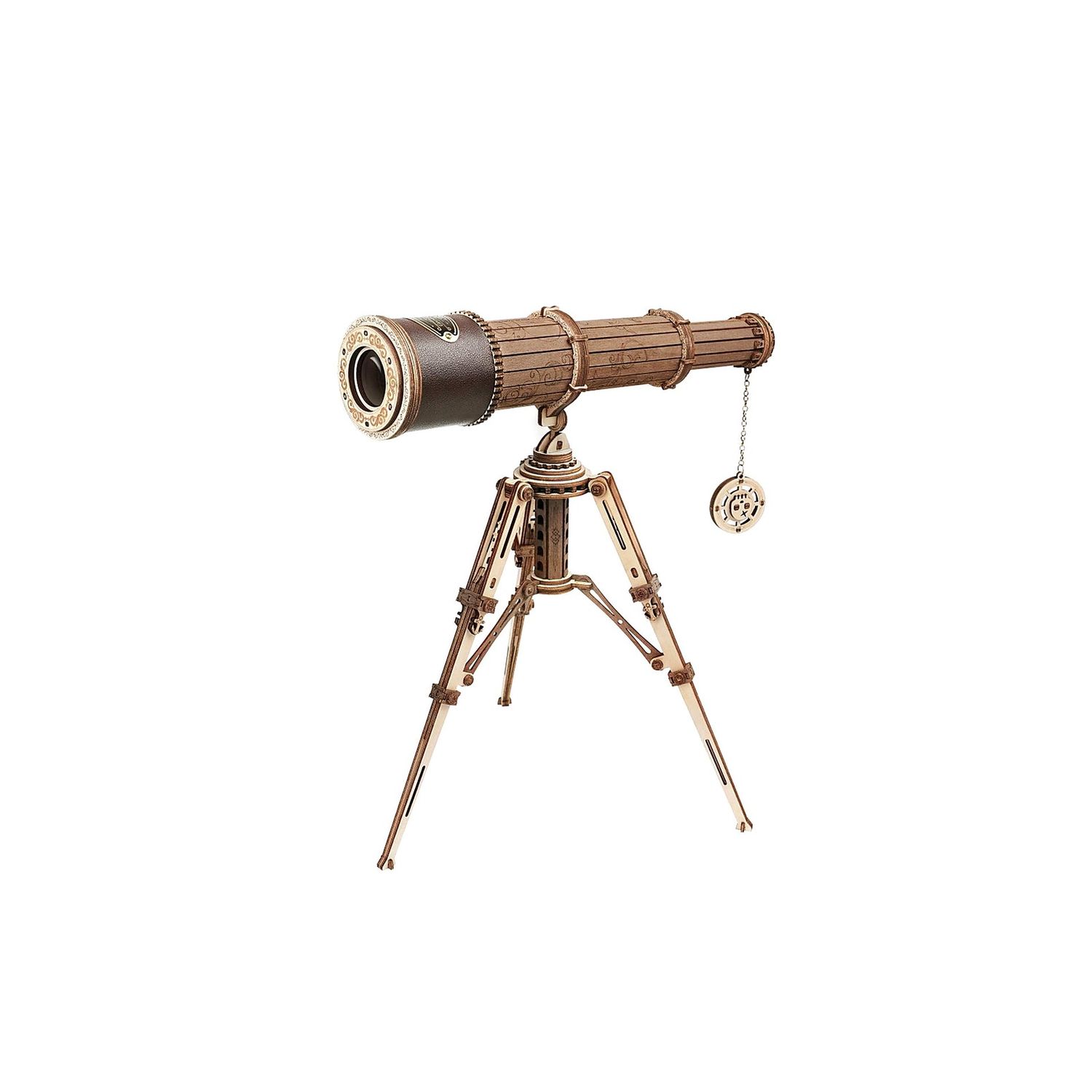 DIY Wooden Puzzle: Monocular Telescope