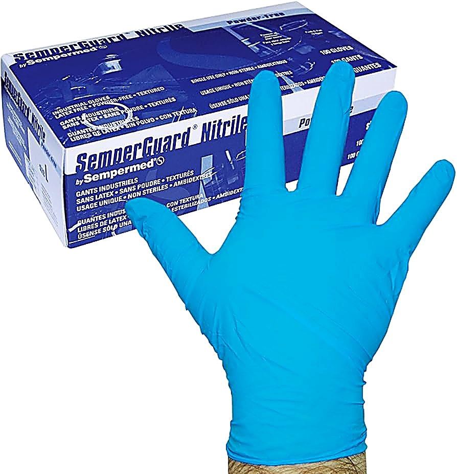 4mil Nitrile Blue Glove- Med