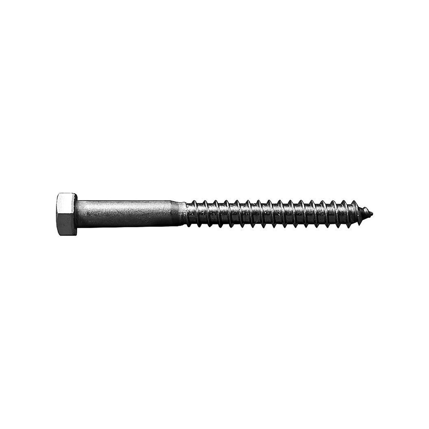 3/8 X 4 LAG BOLT ZINC-50Box