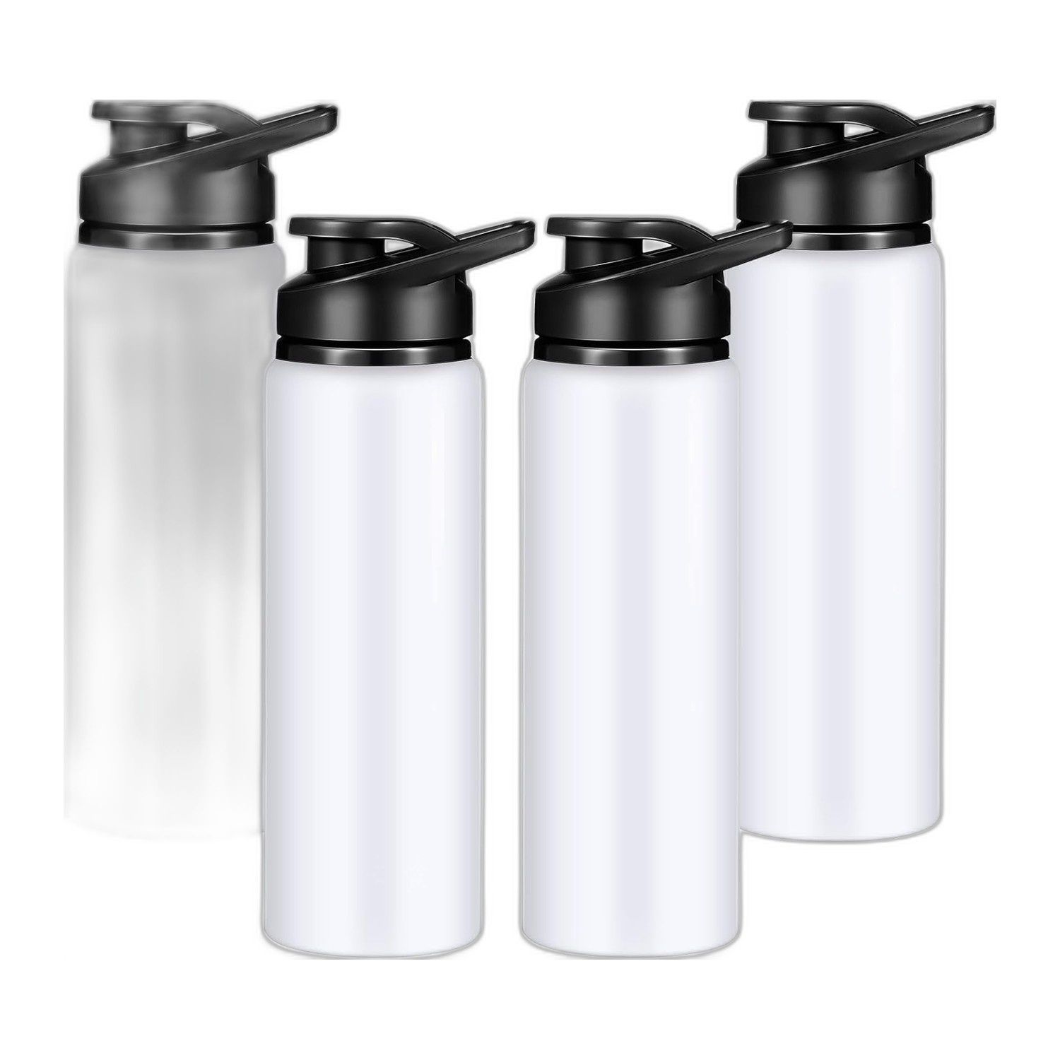 Black Water Bottle Snap Lid