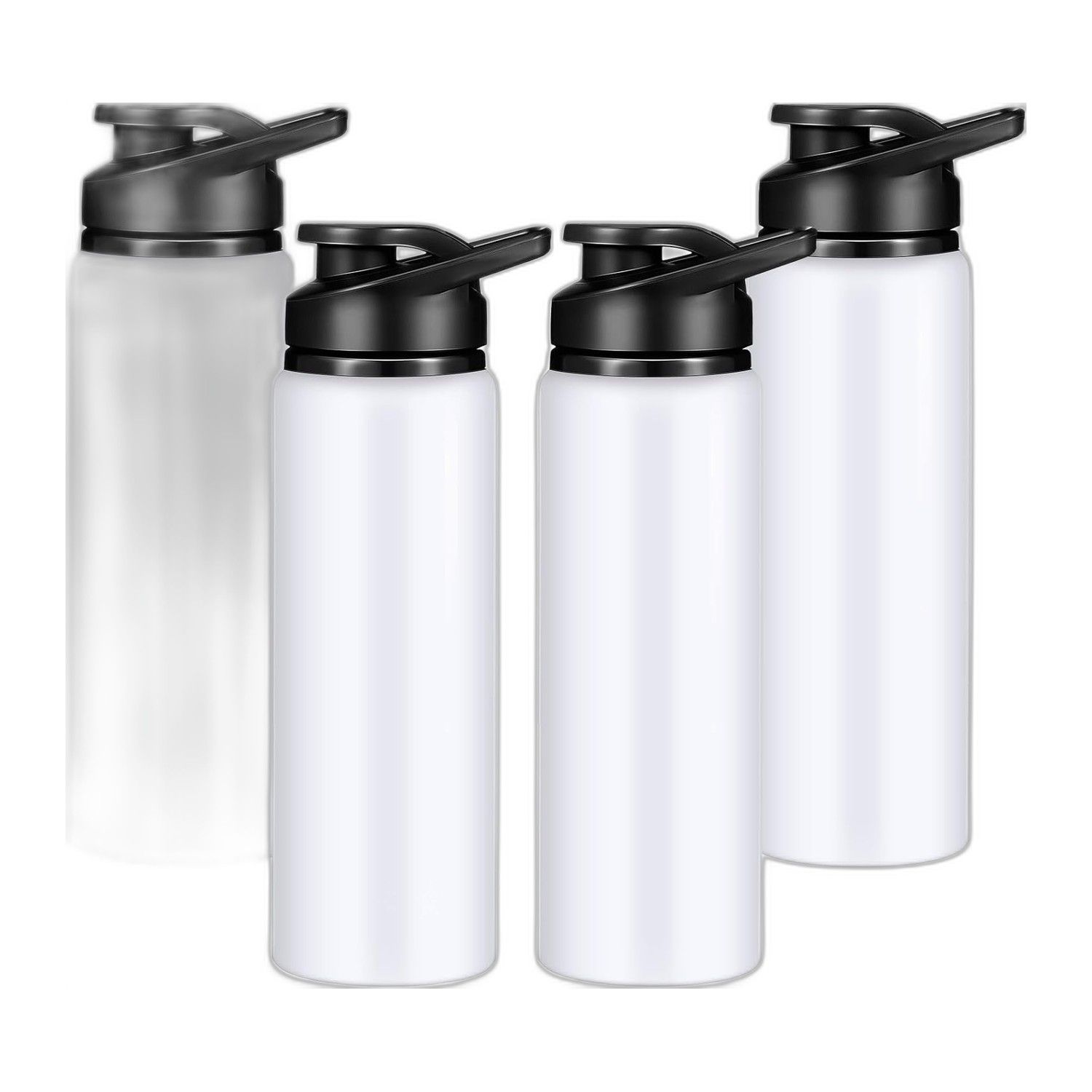 Black Water Bottle Snap Lid