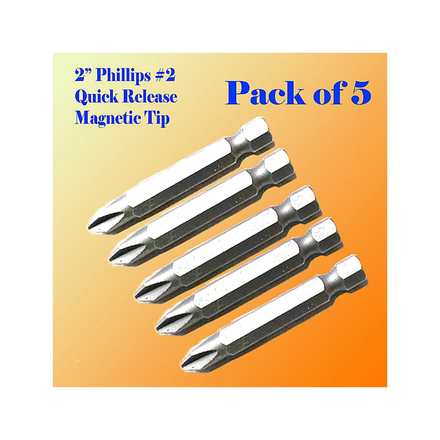 PHIL DRIVE BIT 5-PK 1” PH2 #2 FRETIPDPH21 P5