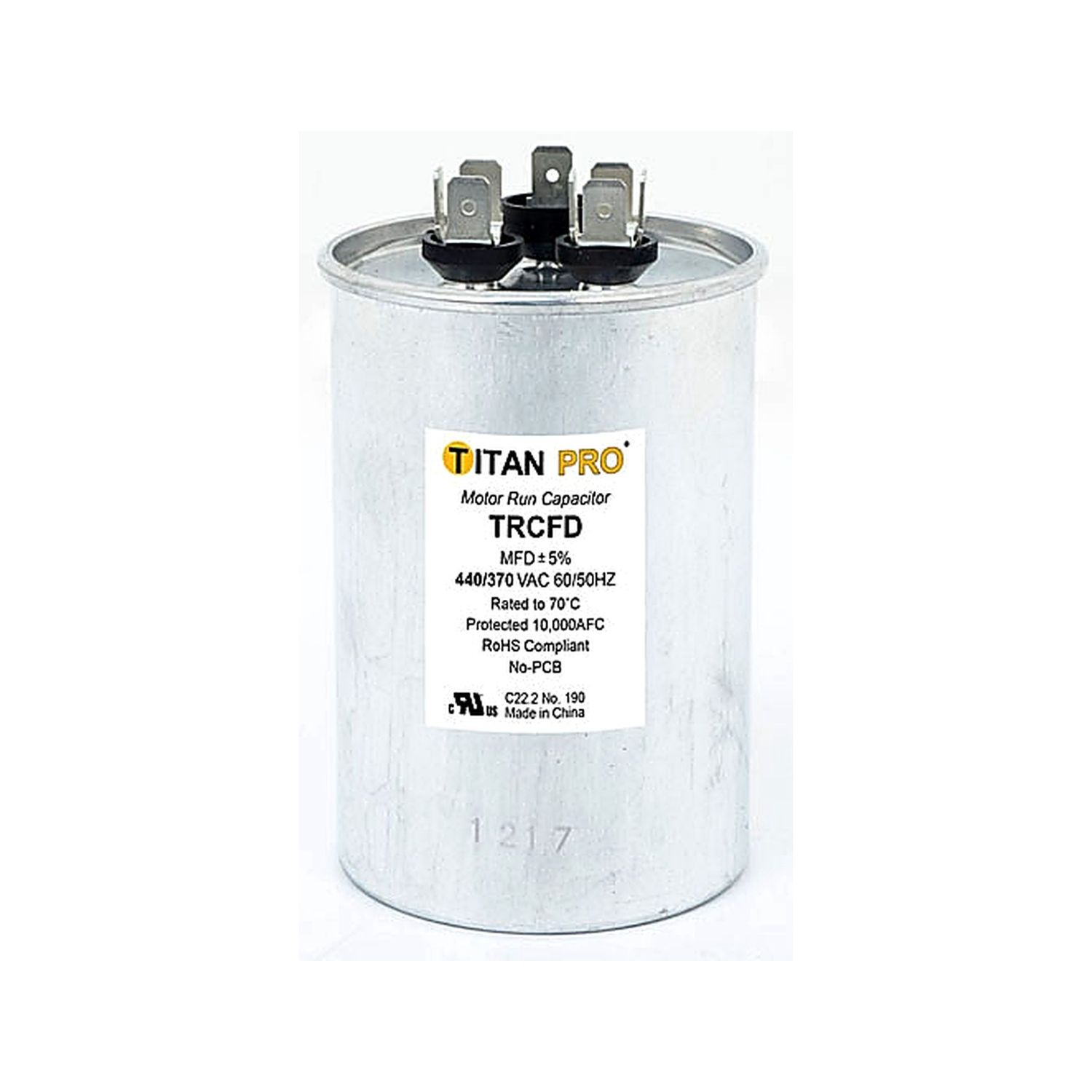 50/5 MFD 370/440 VAC RUN CAPACITOR