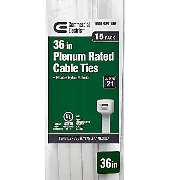 36" Cable Tie Natural -BAG